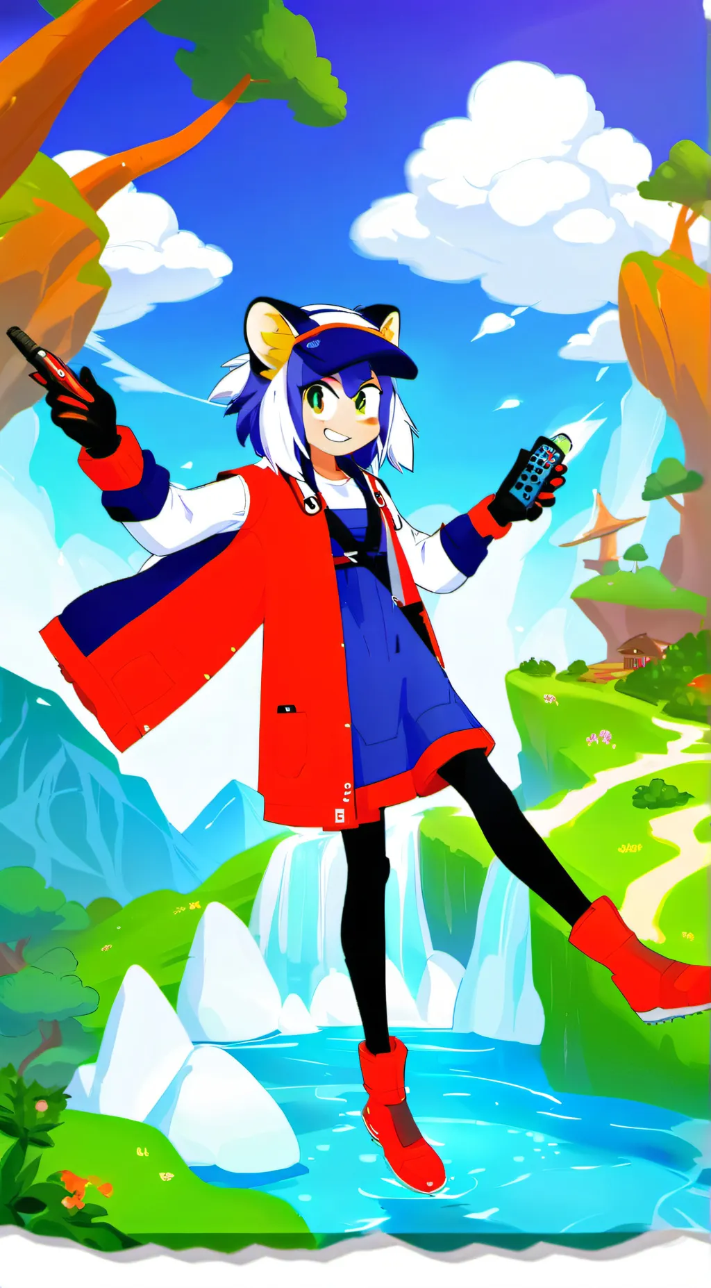 ai character: sonica background