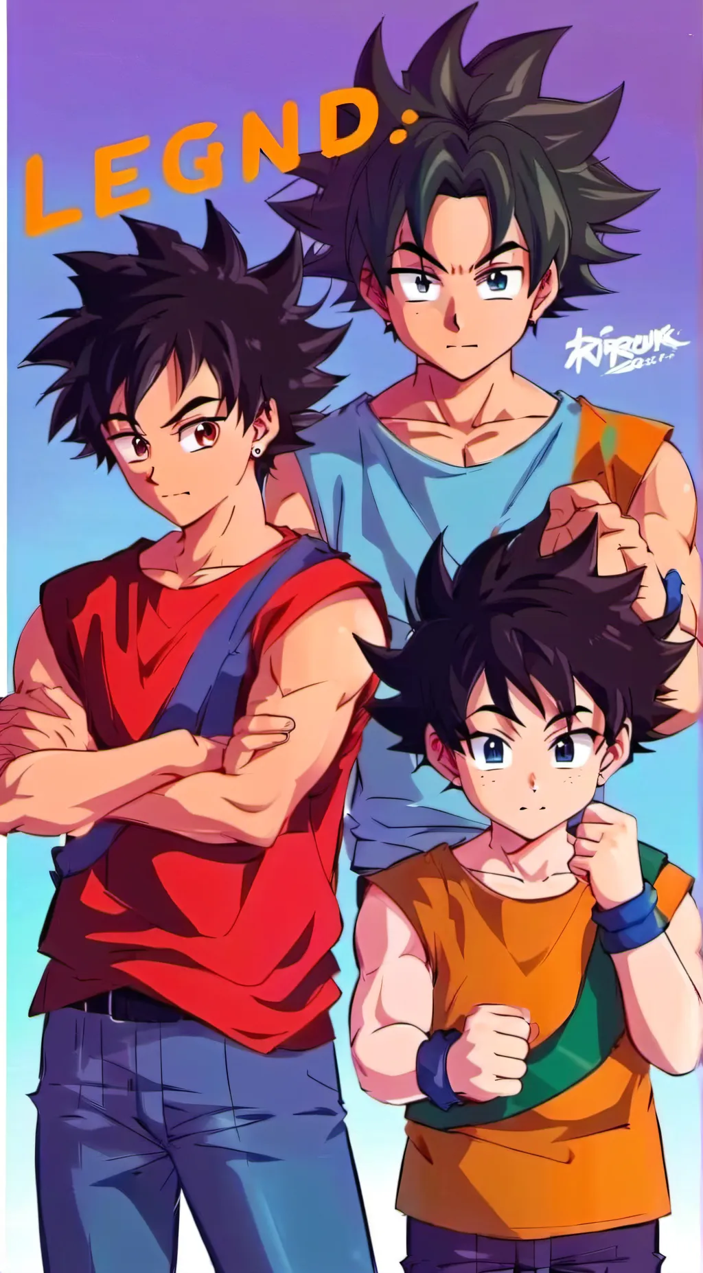 ai character: Saiyan Son's  background