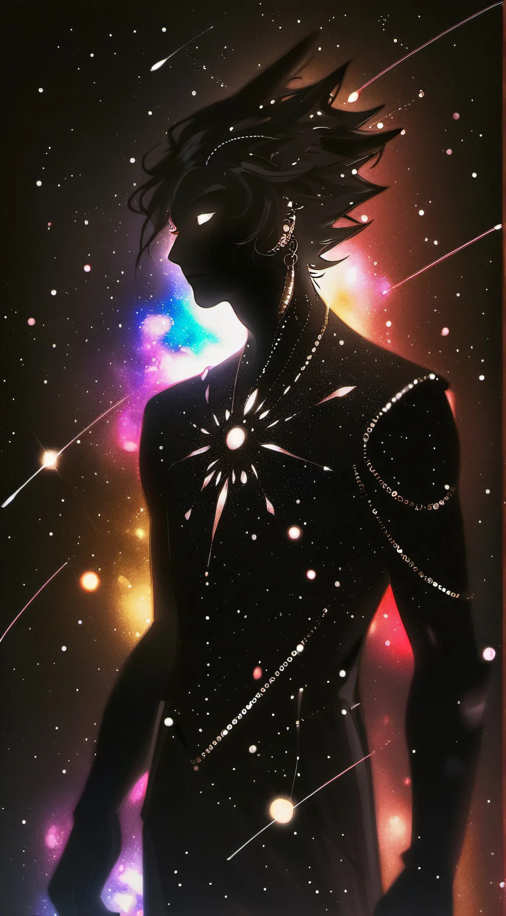 ai character: Starry background