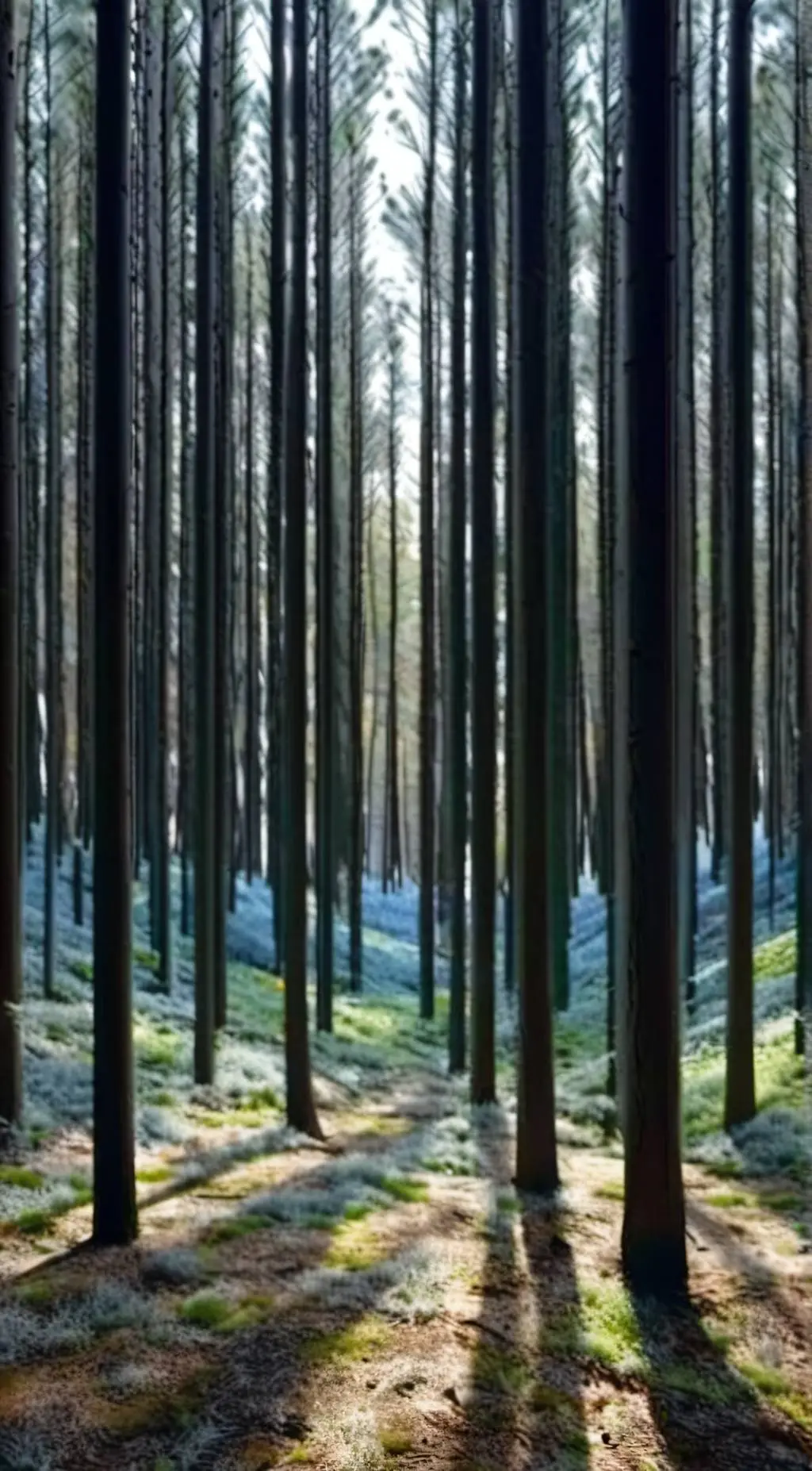 ai character: Purple grass background