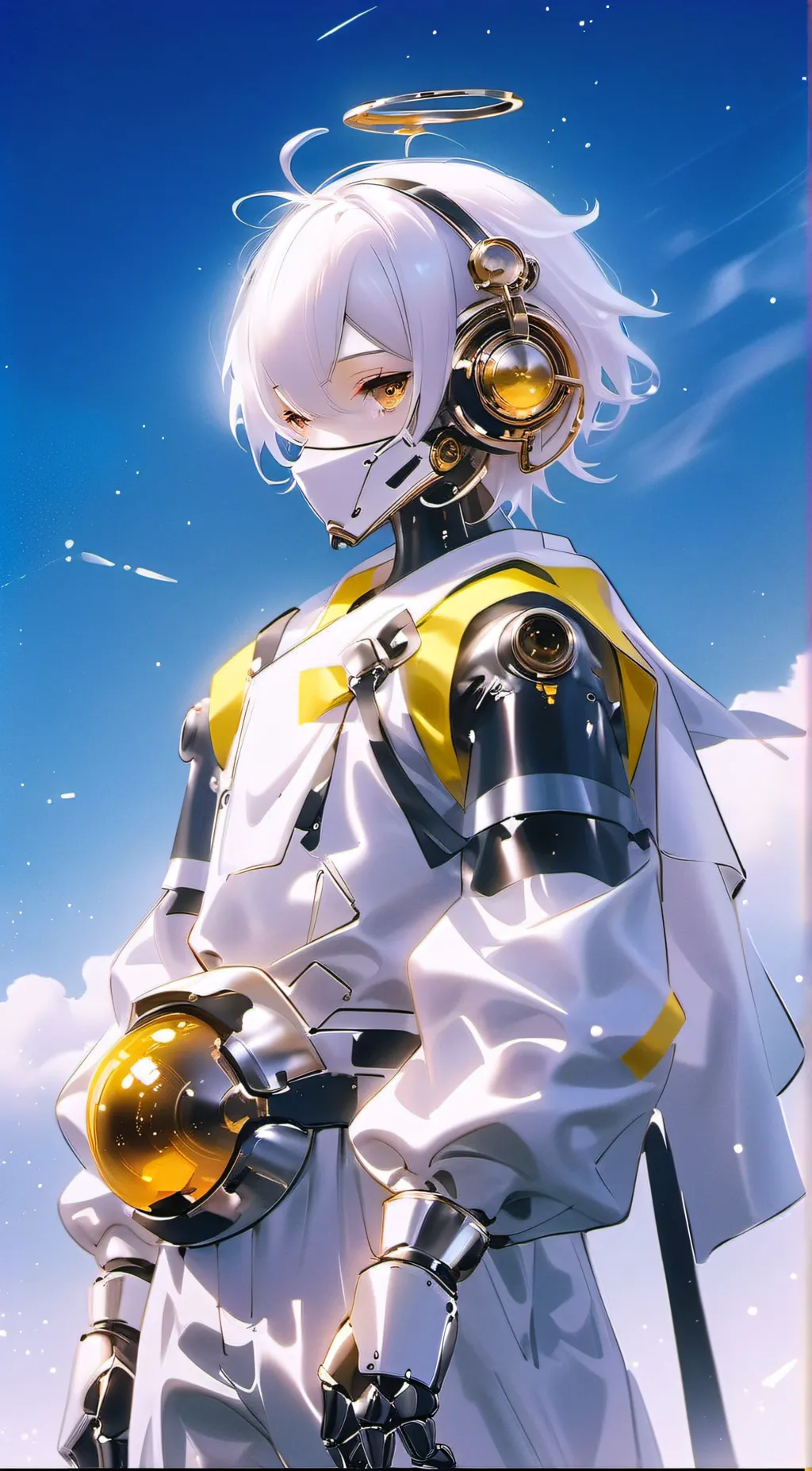 ai character: Rain background