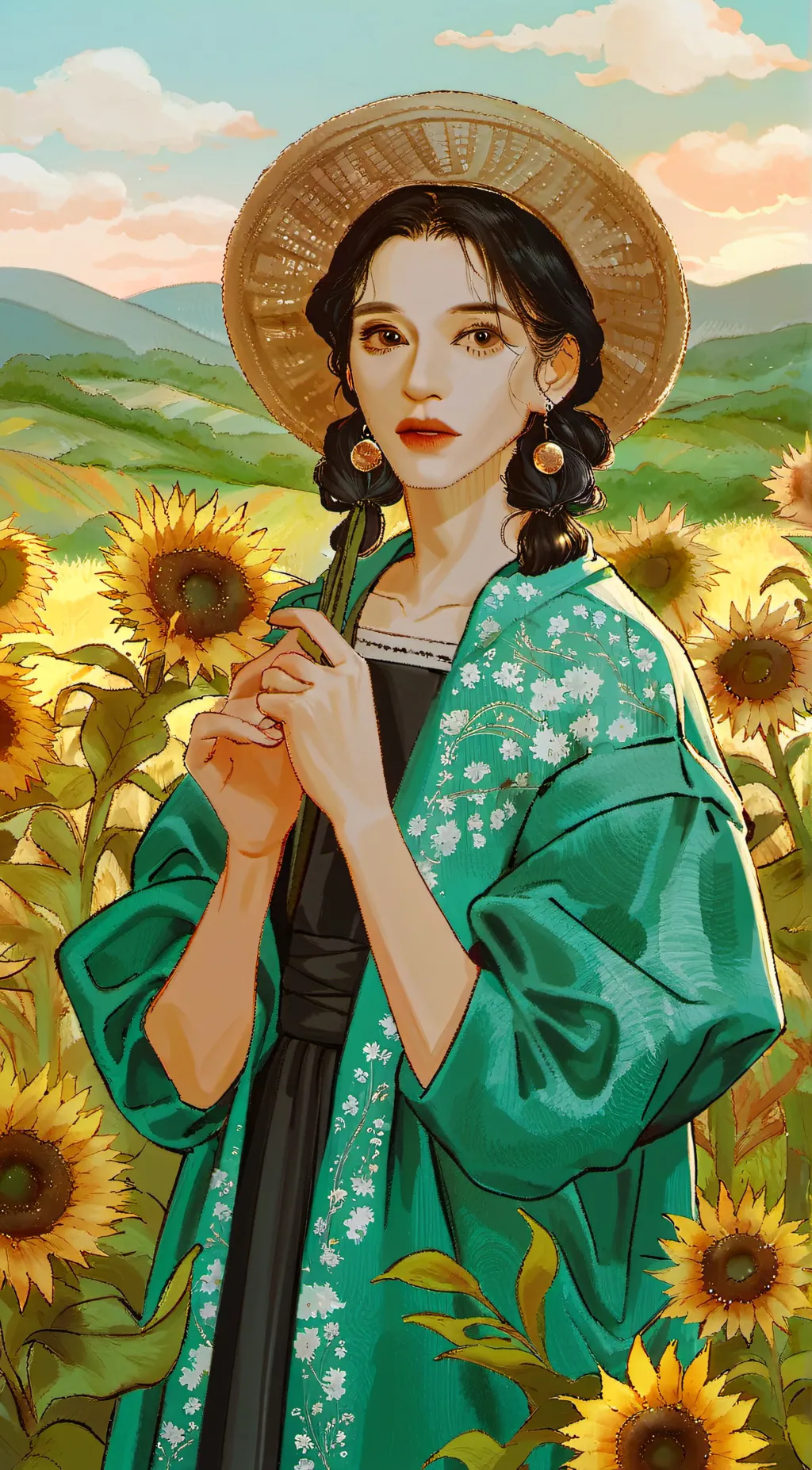 ai character: Sunny background