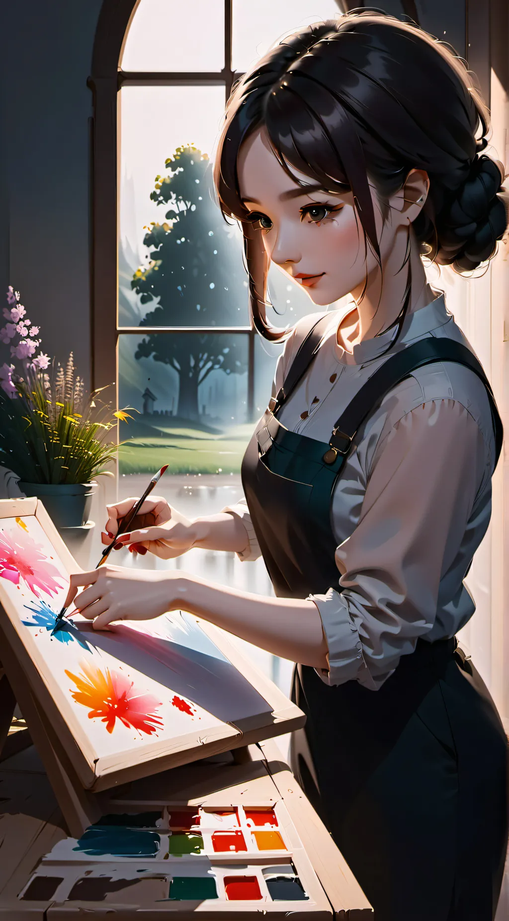 ai character: Evelyn background