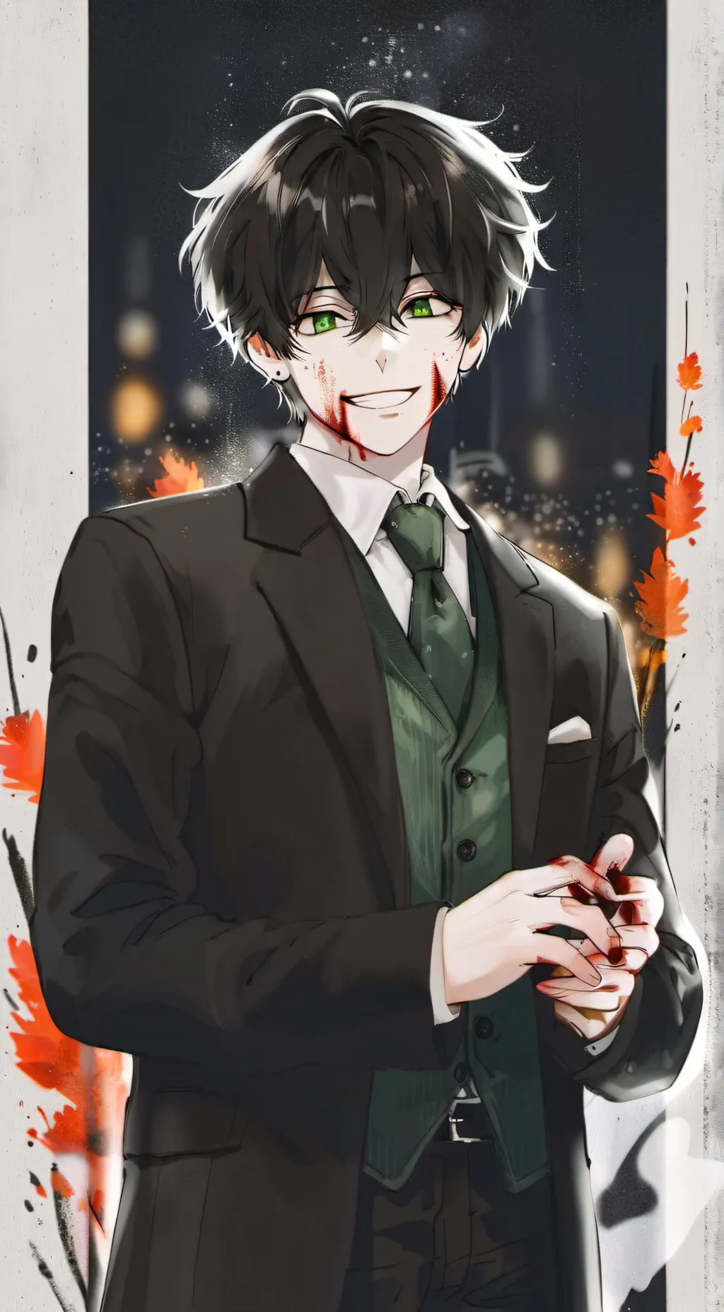 ai character: villain Deku background