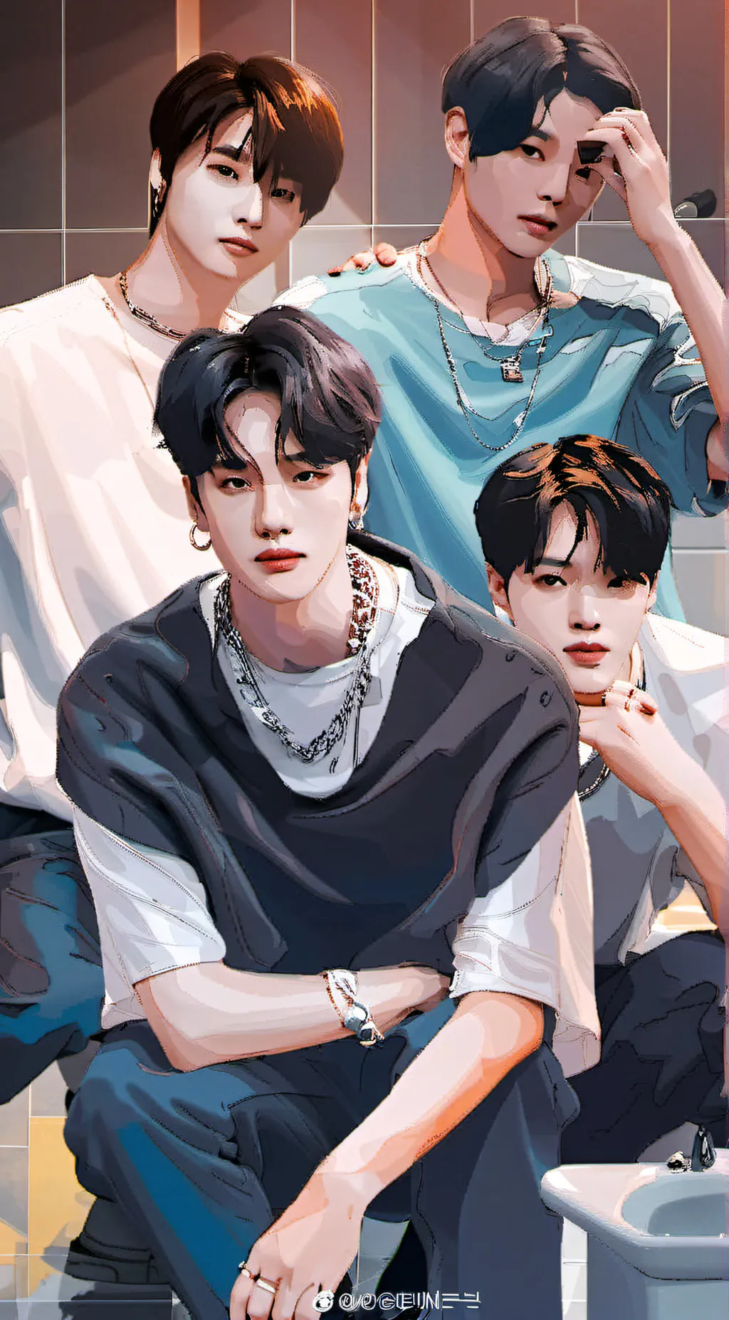ai character: skz! 💙 background