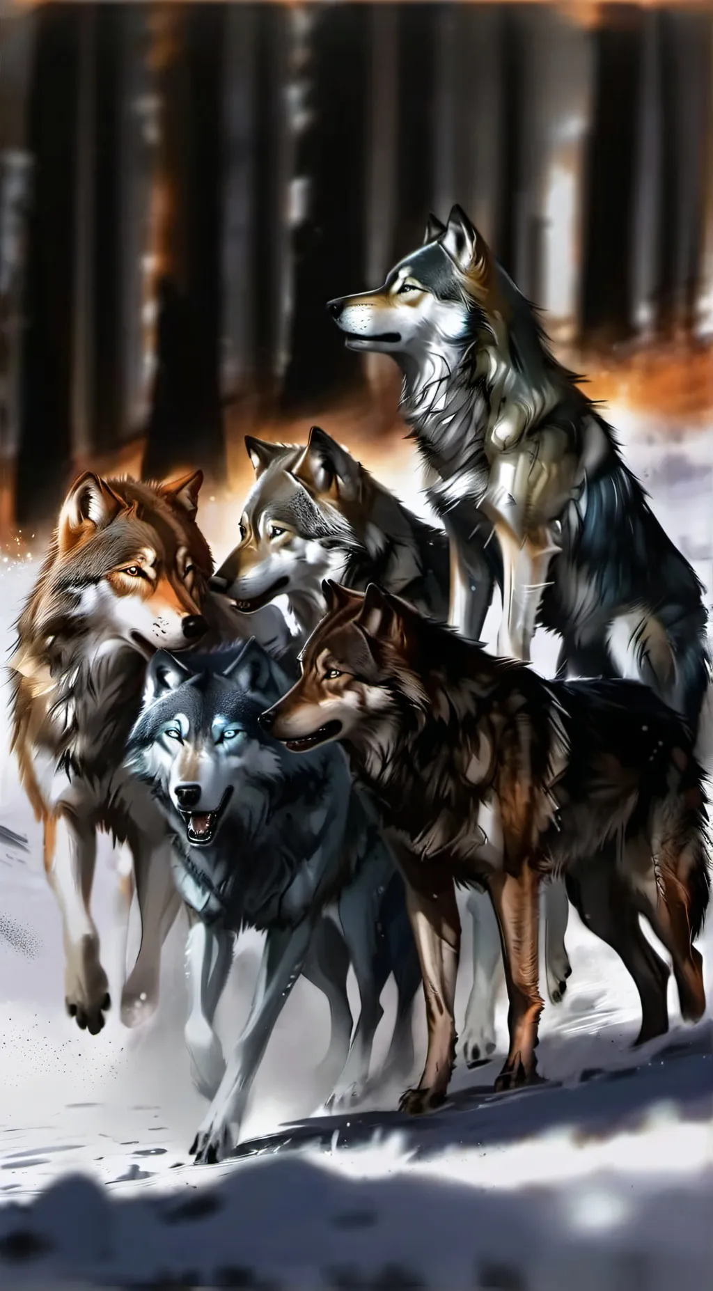 ai character: Wolf pack background