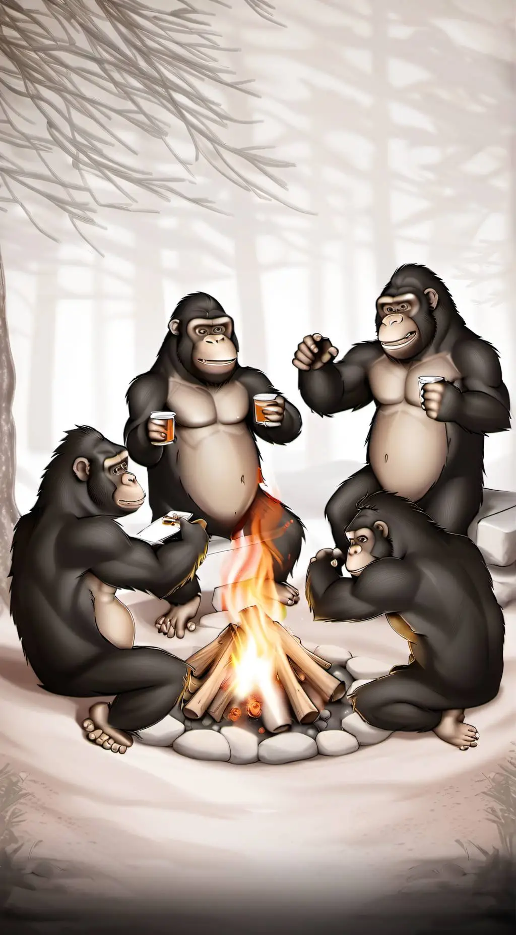 ai character: Real Gorilla Tag background