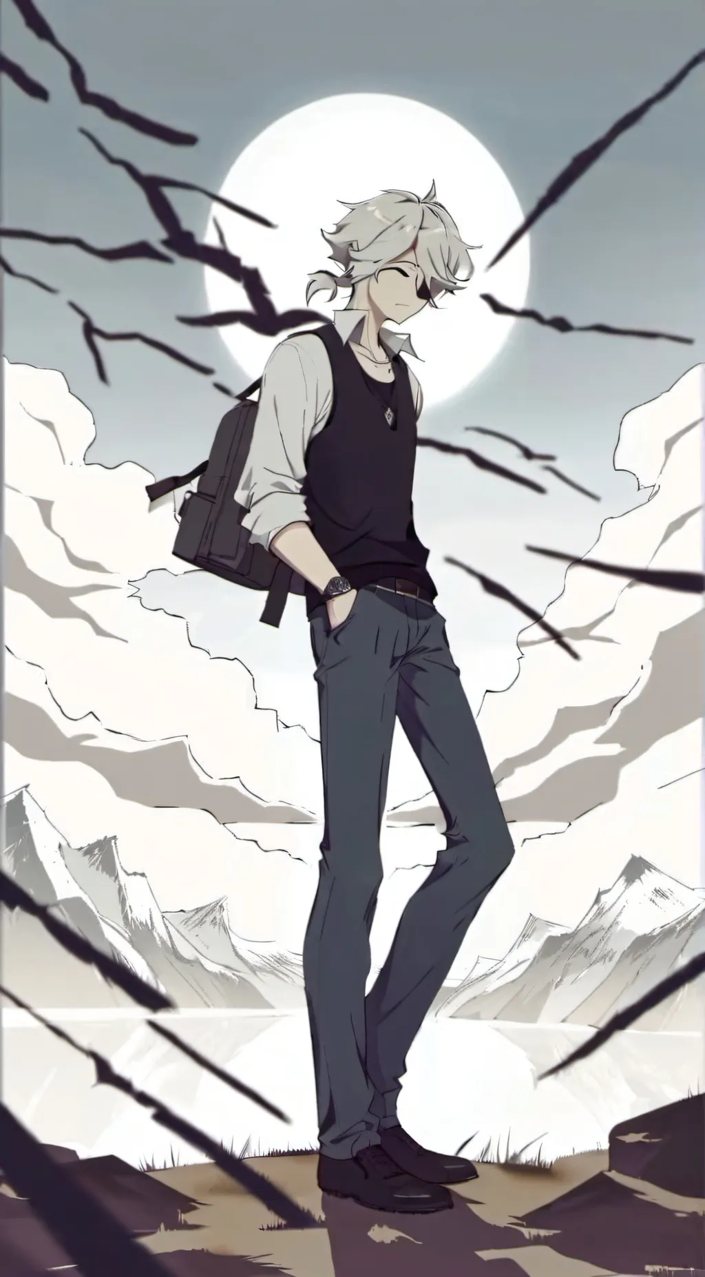 ai character: Oliver x zip  background