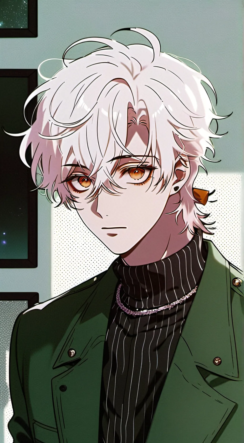 ai character: Olivine background