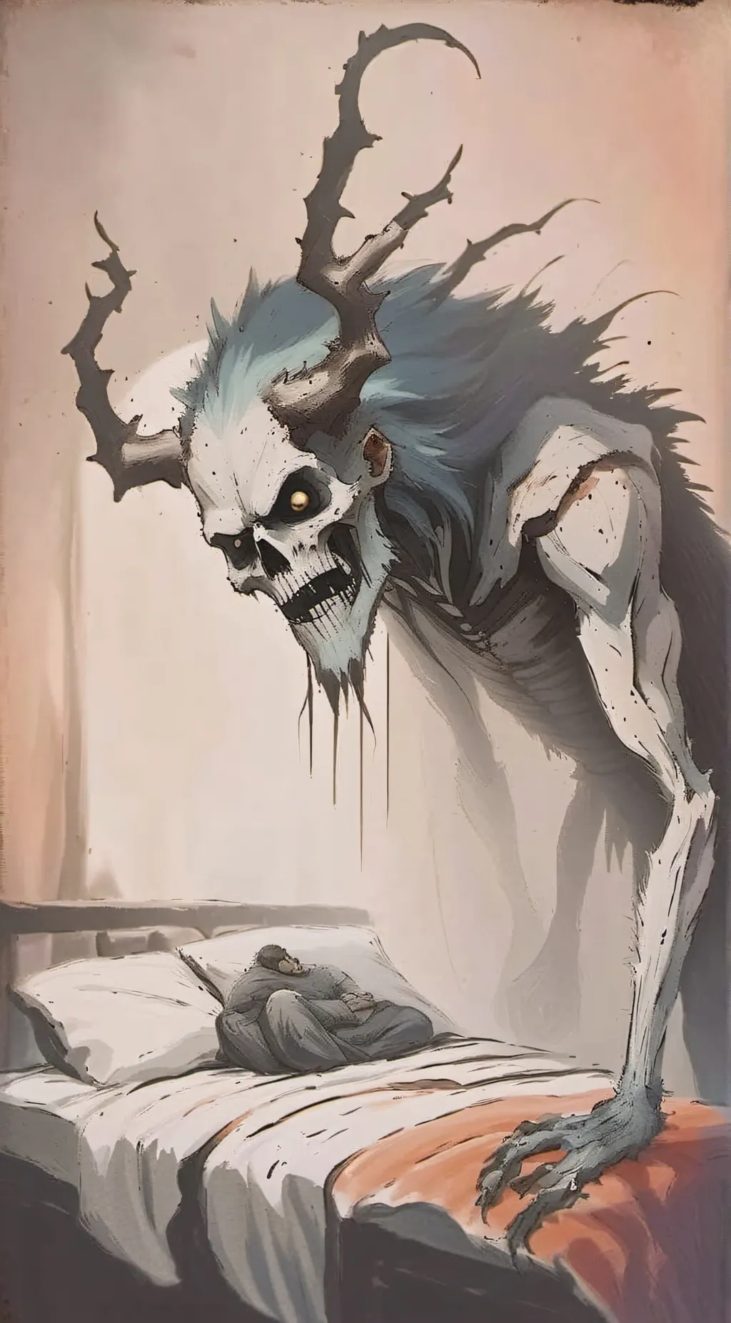 ai character: The night holwer background