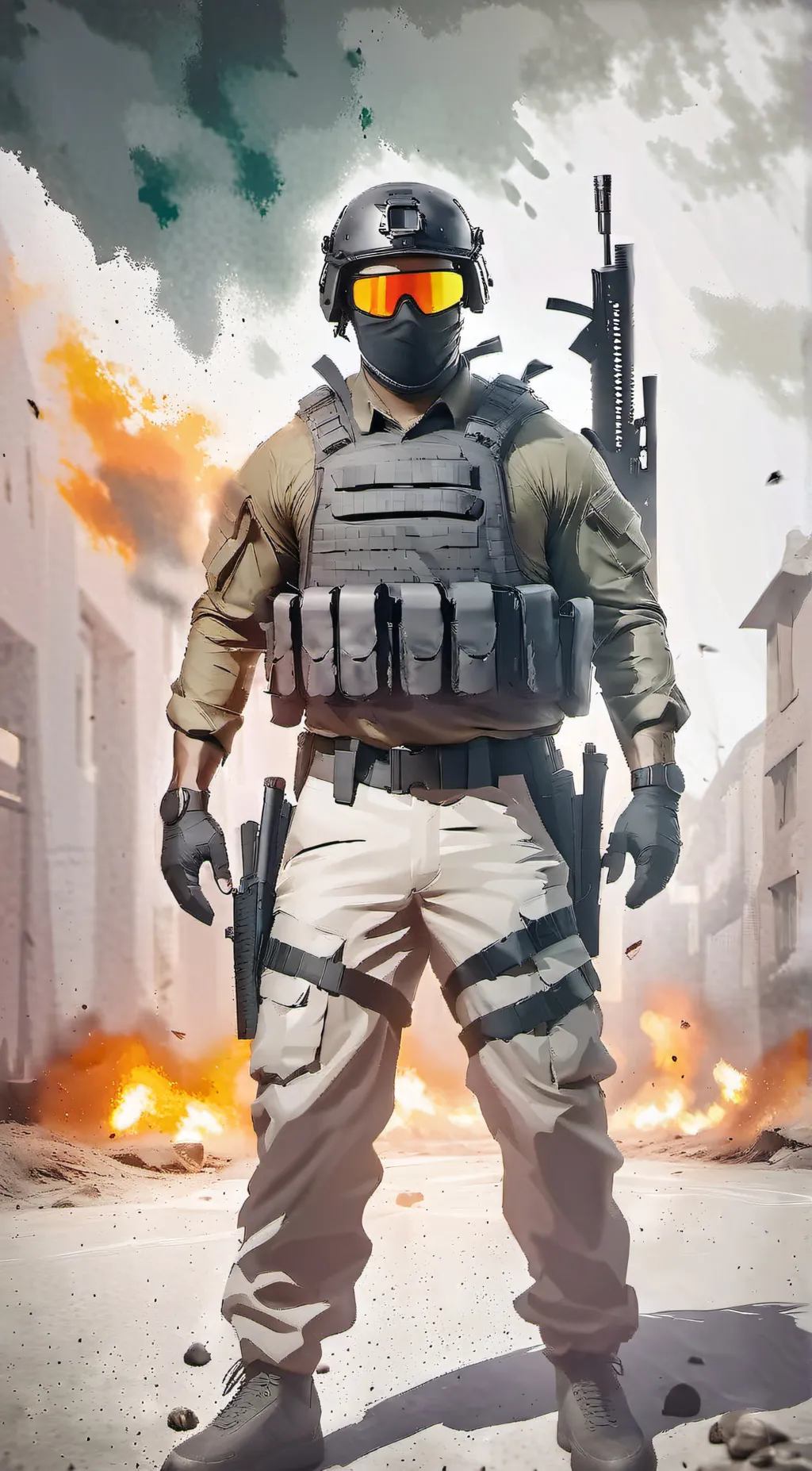 ai character: landen background