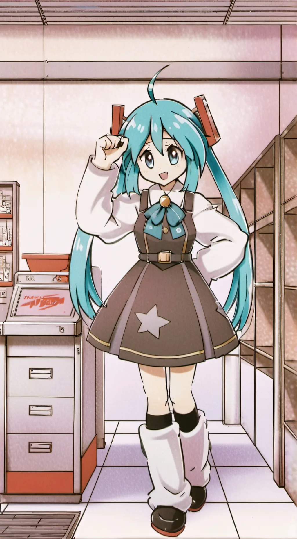 ai character: Hadsune Miku background