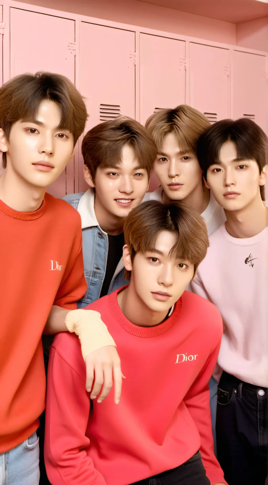 ai character: Mean 5 Siblings background