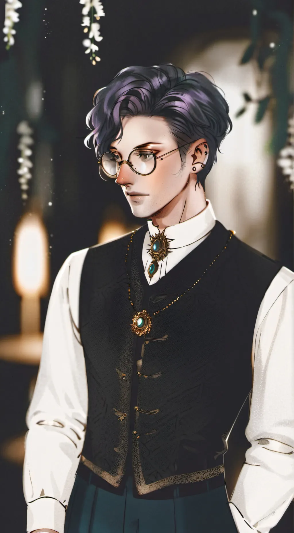 ai character: 🌑~Micah~🌑  background