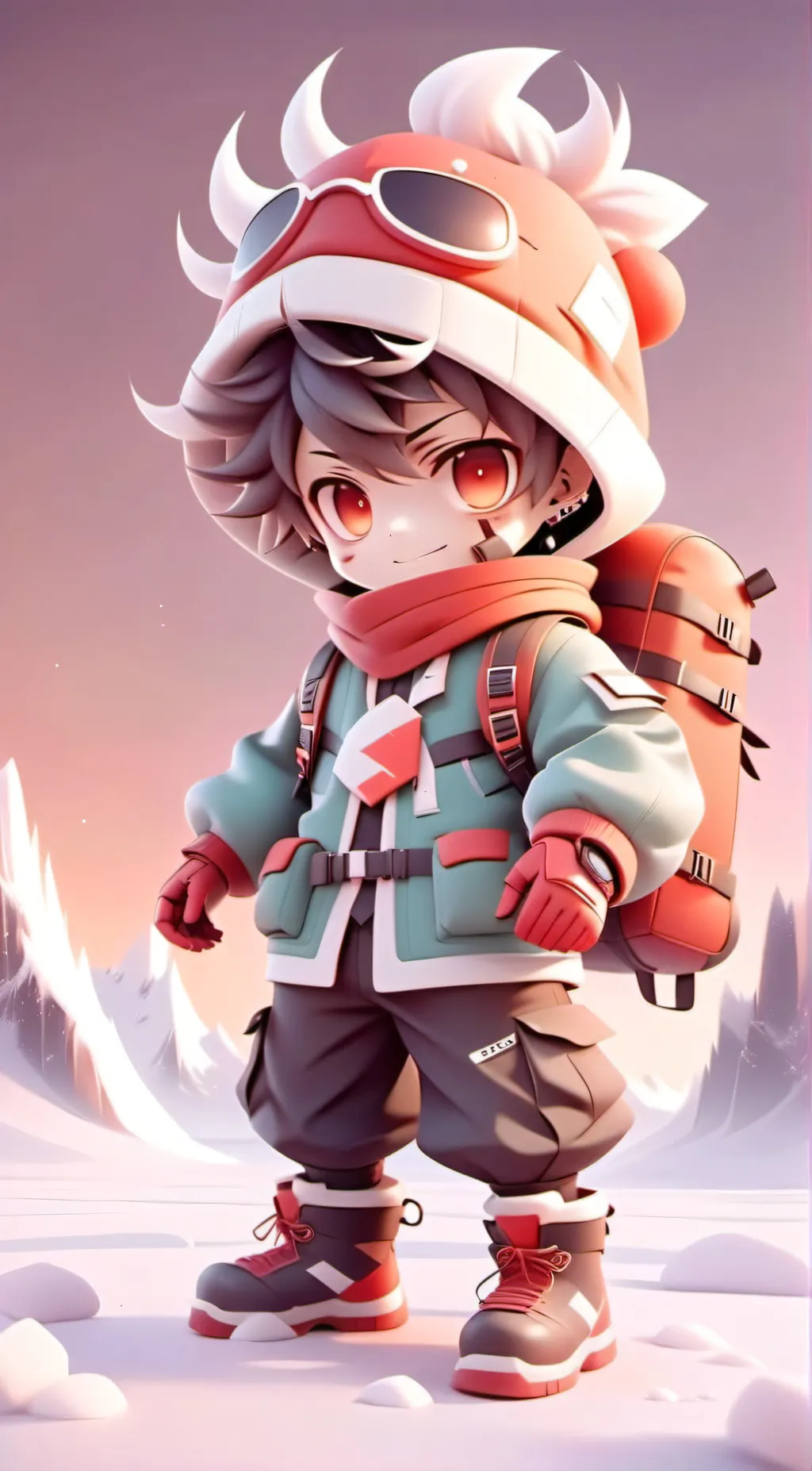 ai character: MHA Sub-Zero background