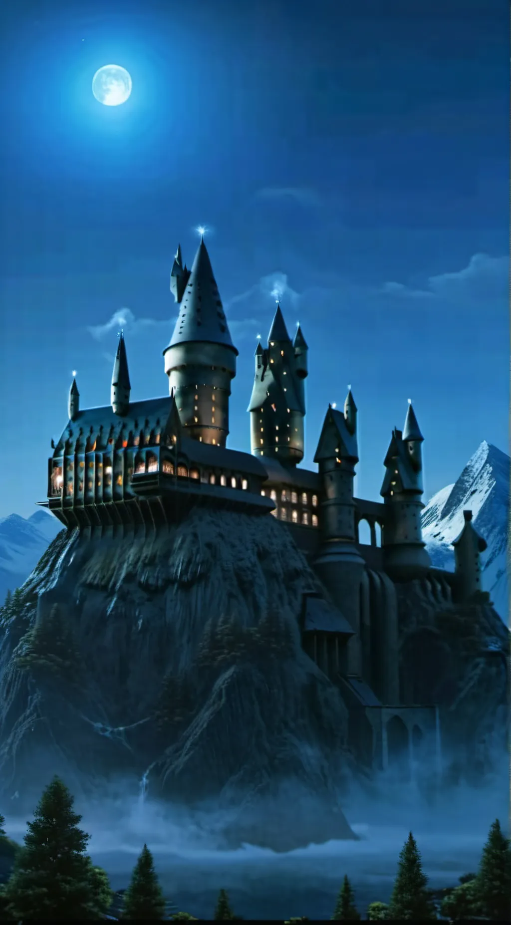 ai character: Hogwarts background