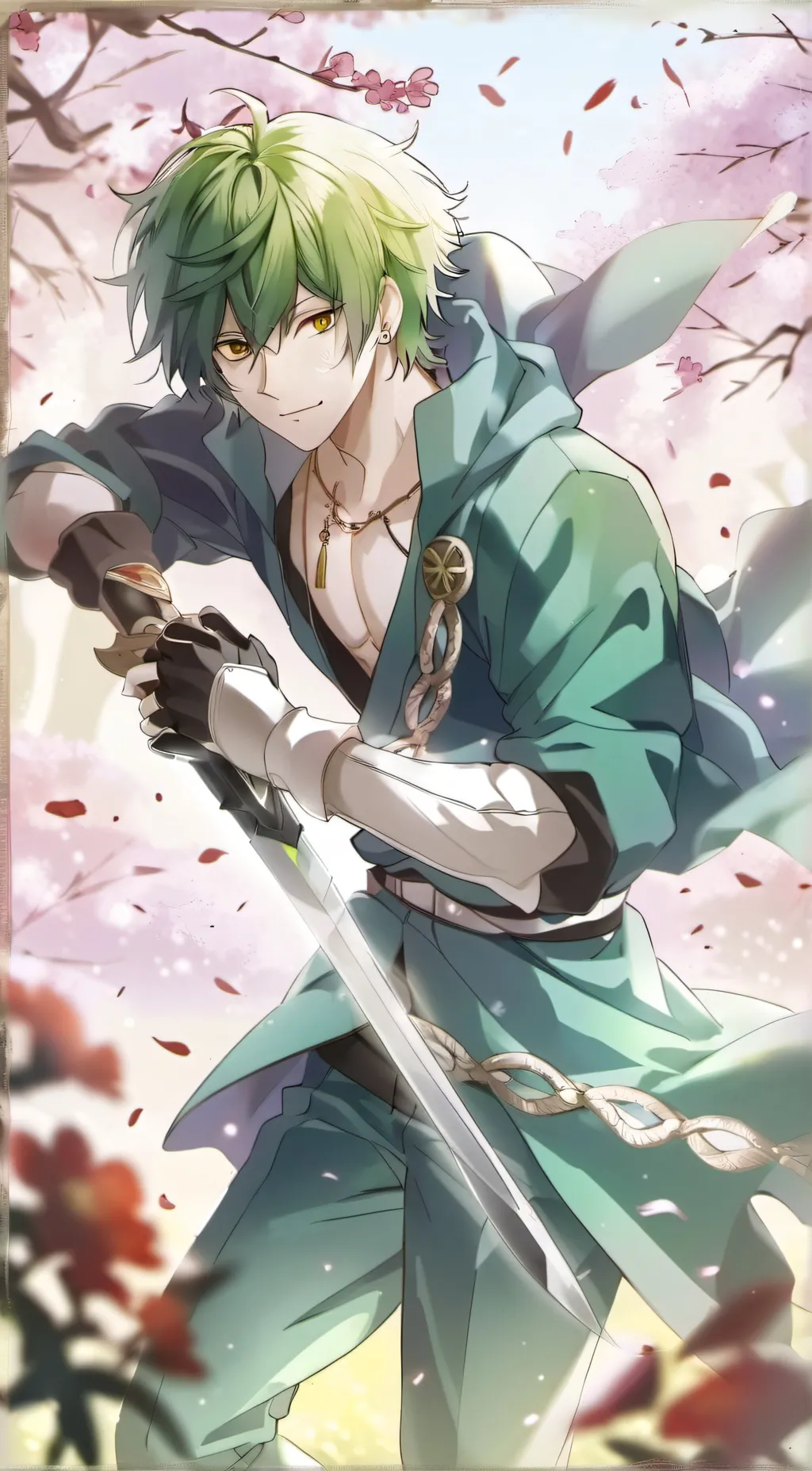 ai character: MHA TRIES BLADE BA background