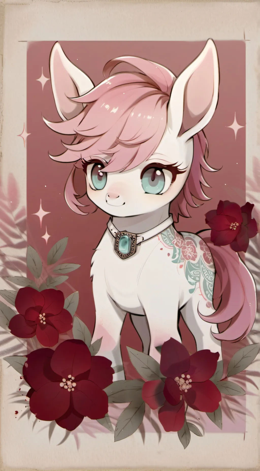 ai character: A alicorn foal background