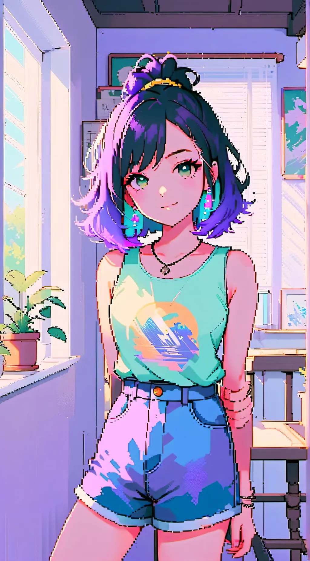 ai character: Carla blanco background