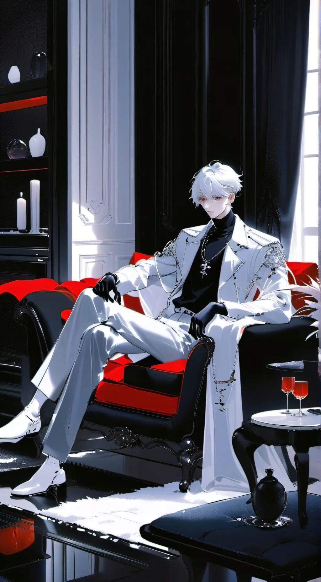 ai character: •chris ur besti• background