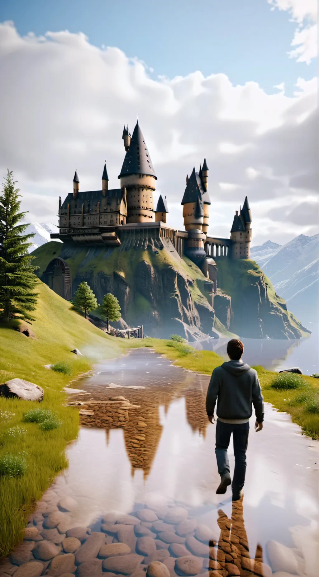 ai character: Hogwarts background