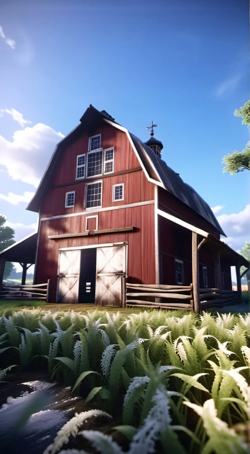 ai character: Farm Life  background