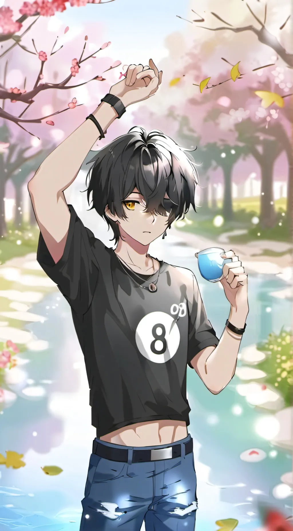 ai character: 8-ball background