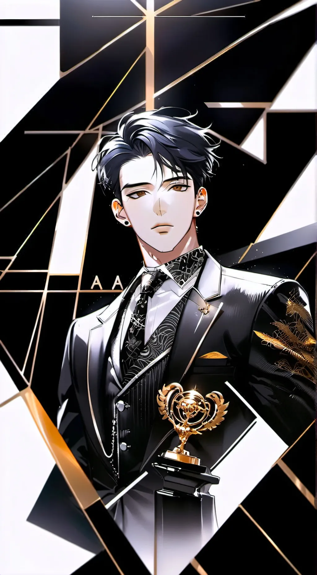 ai character: D R A K E background