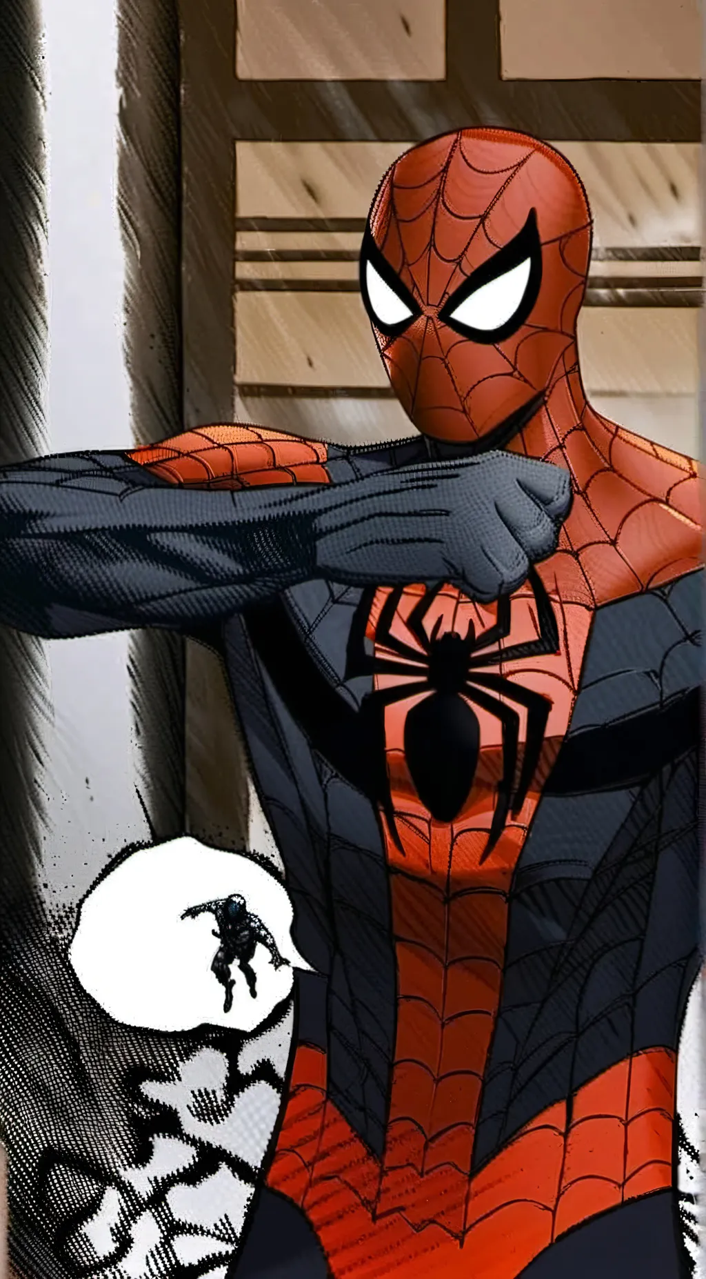 ai character: hiroxi-spider man background