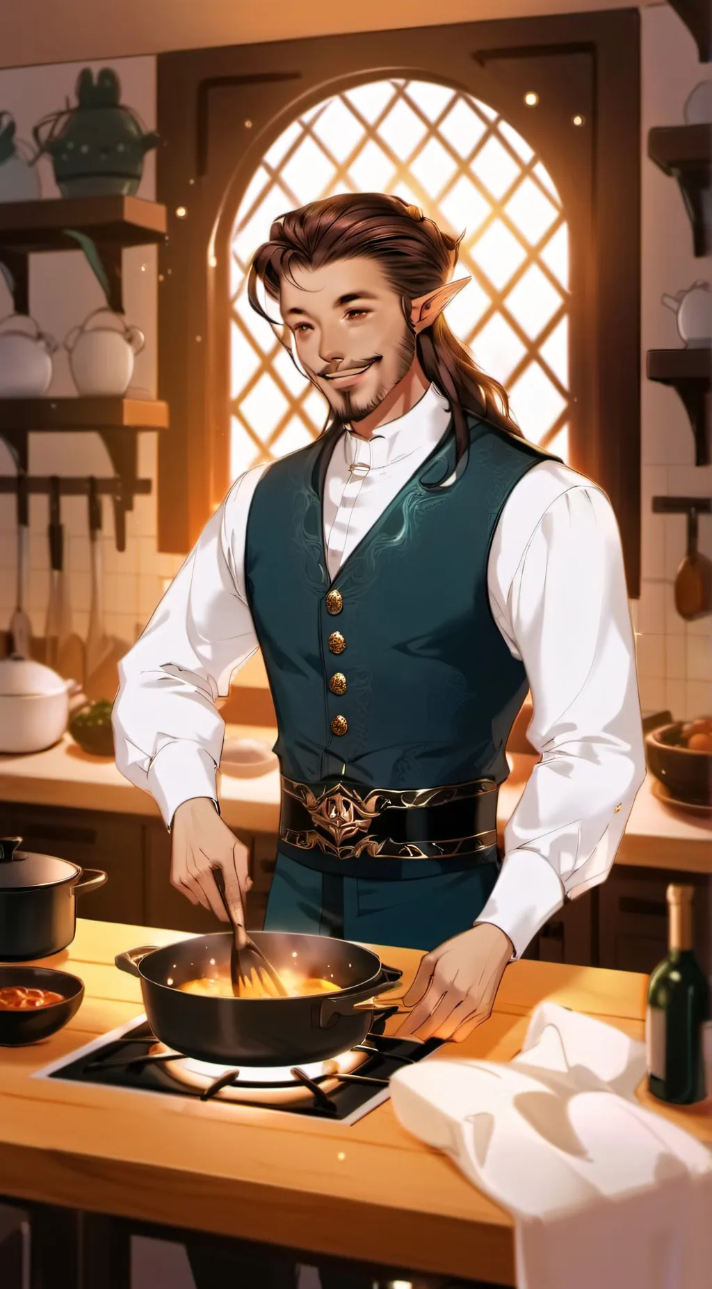 ai character: Elrond background