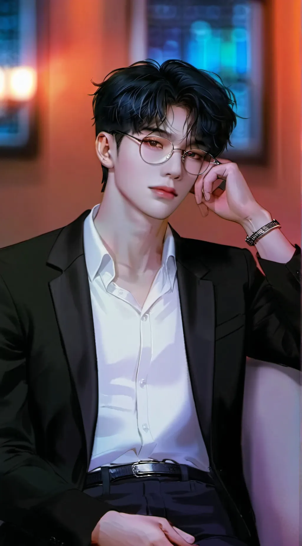 ai character: Louie  background