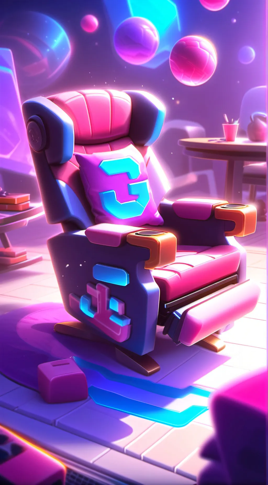 ai character: Test  background