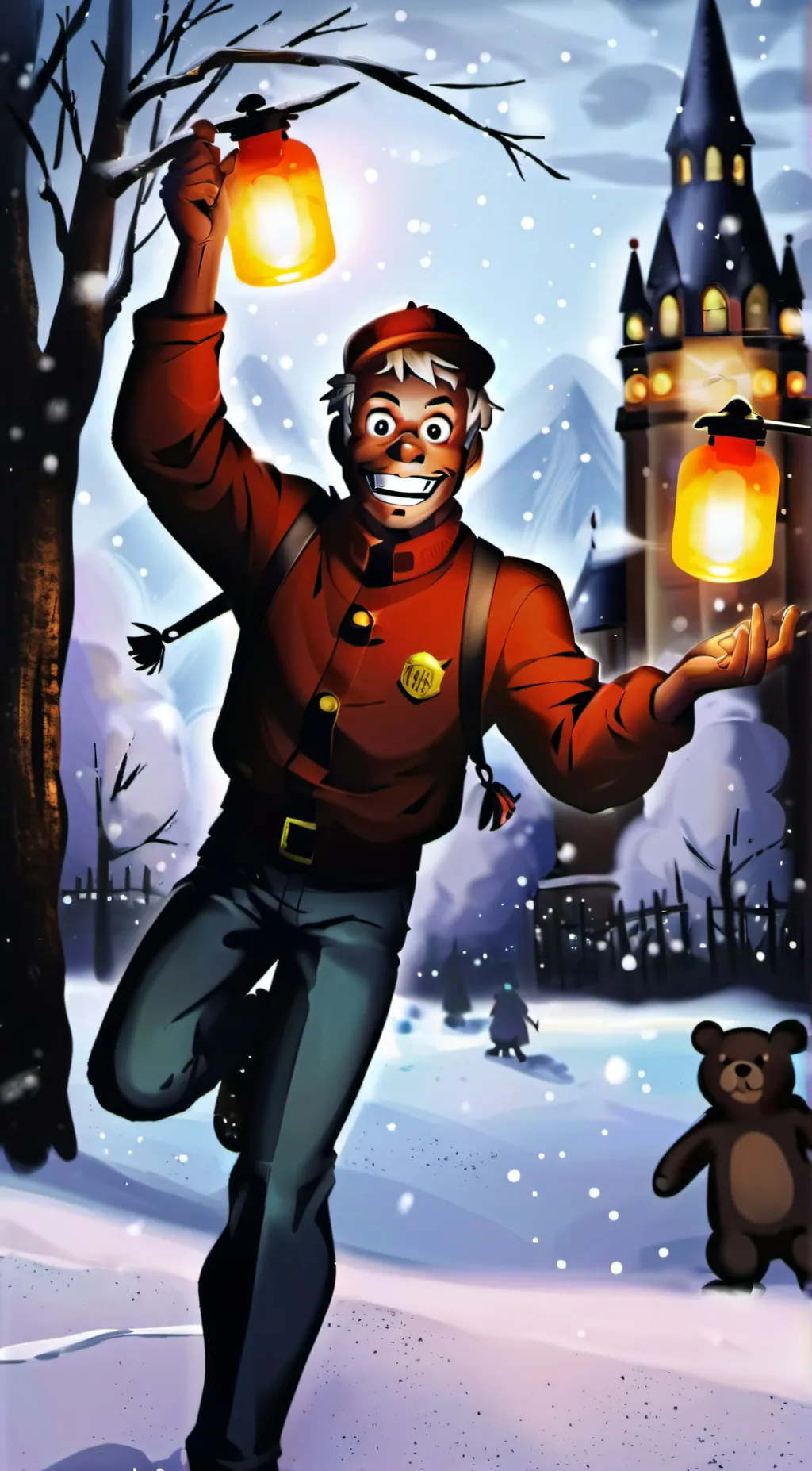 ai character: Tiny Freddy background