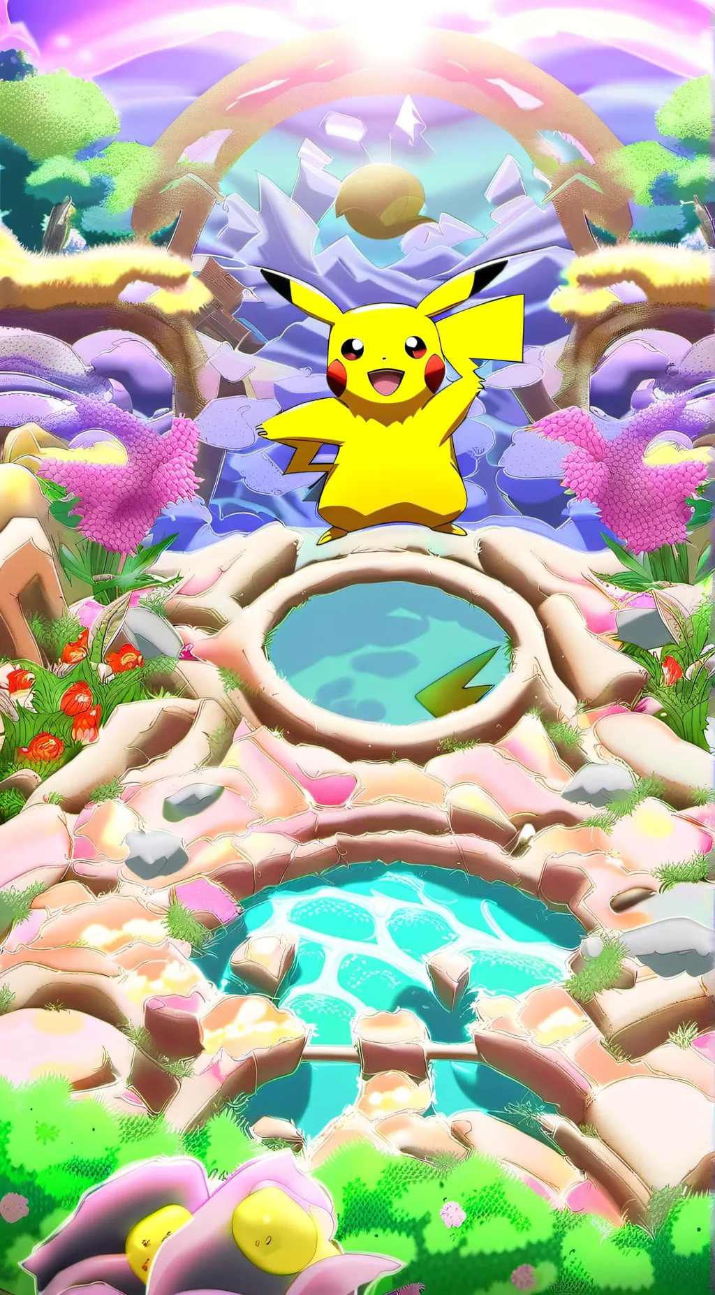 ai character: HH X POKÉMON background