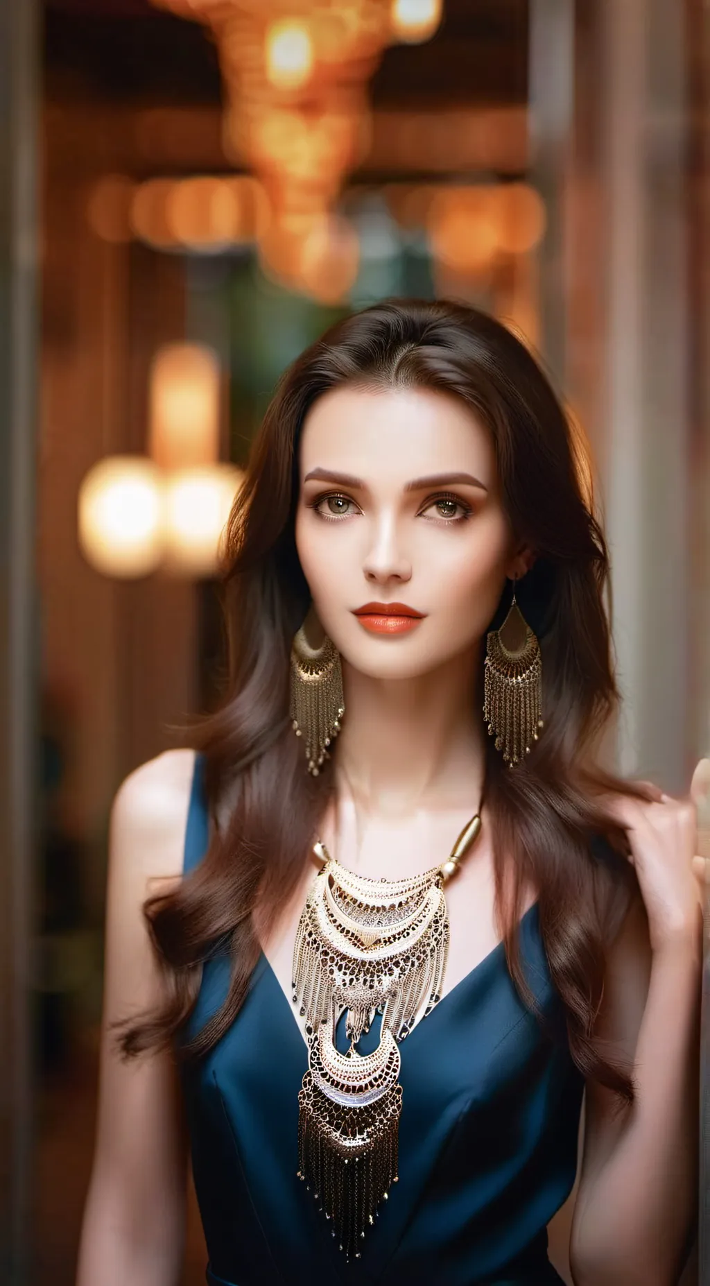 ai character: lady background