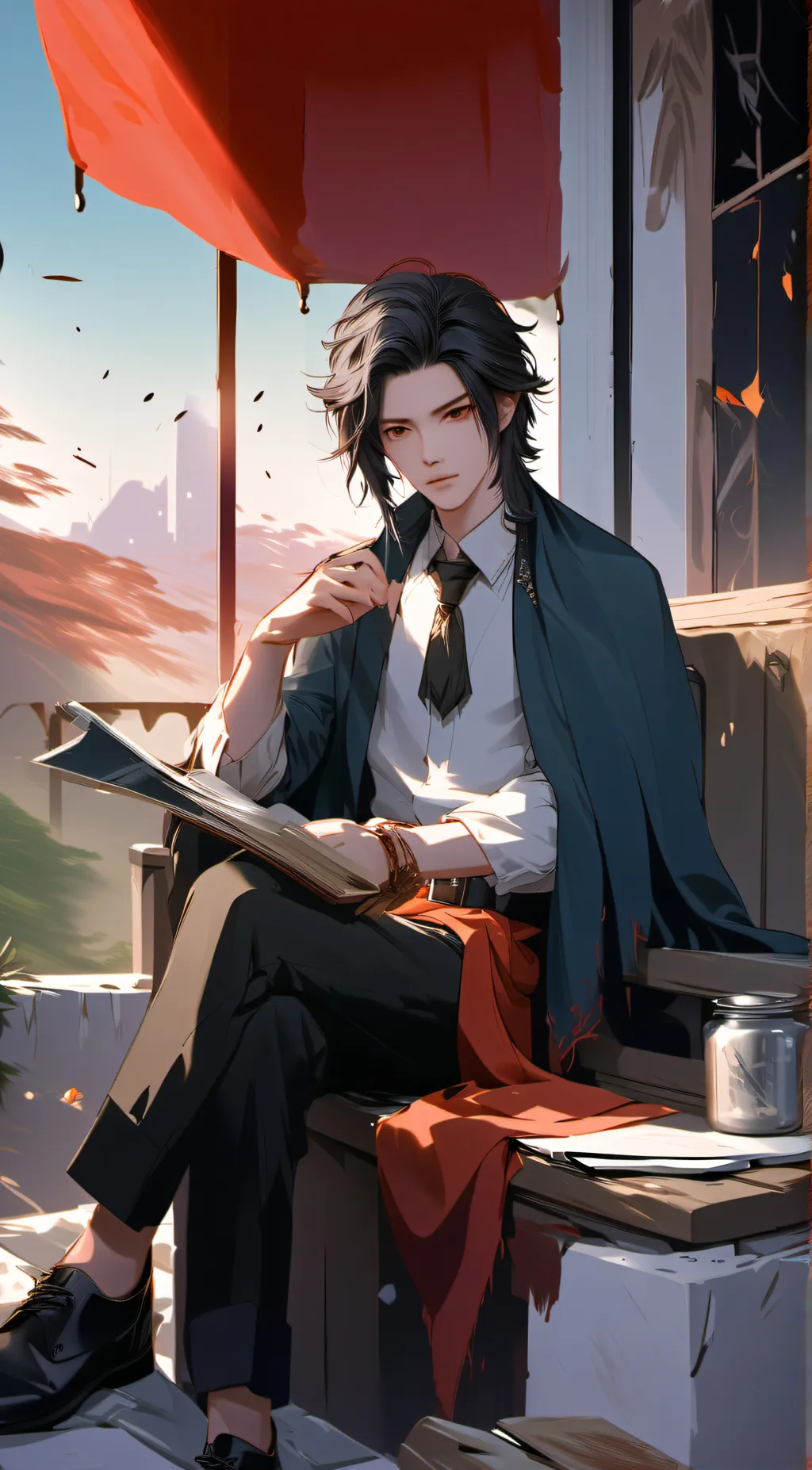 ai character: Leo background