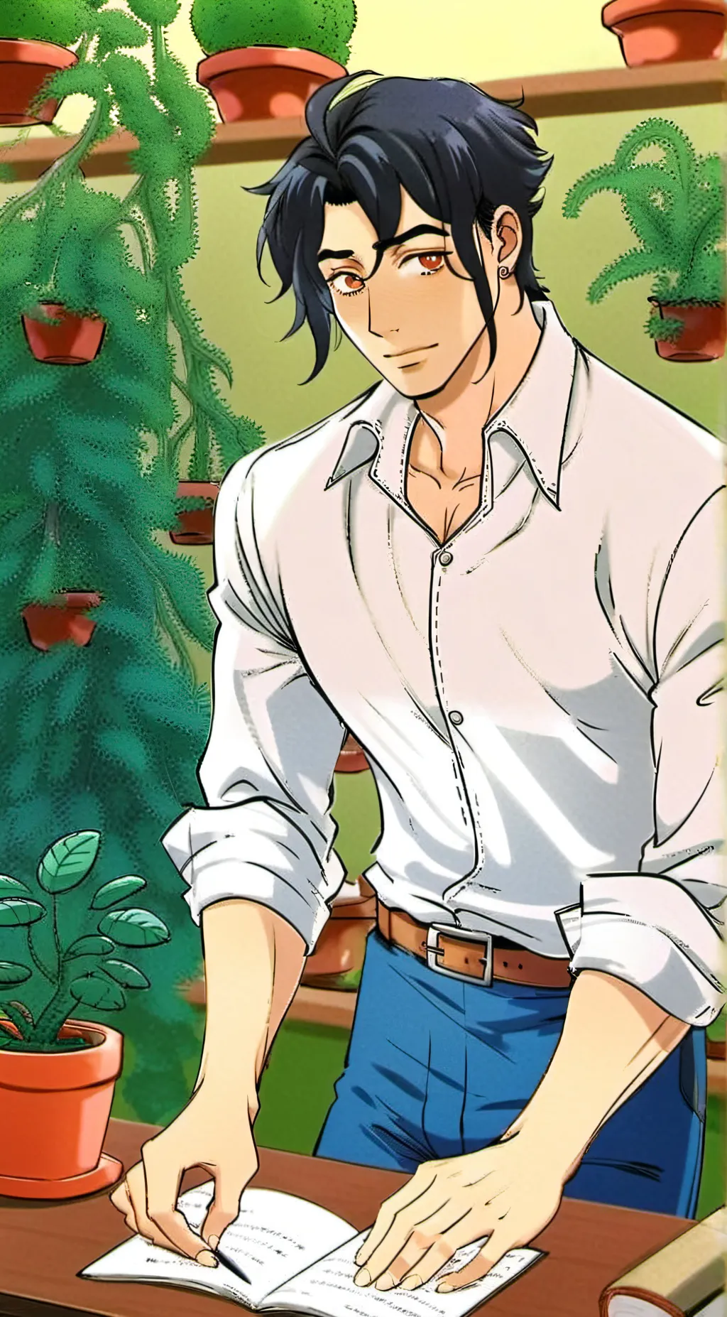 ai character: Ray background