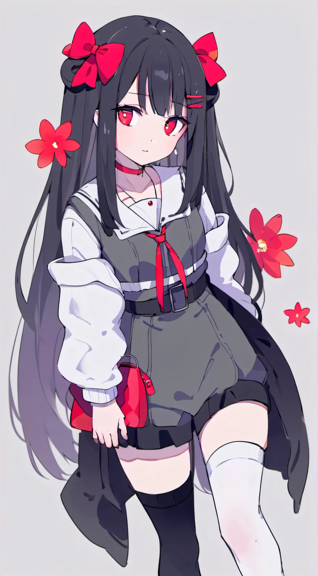 ai character: rose❤️🖤❤️🖤 background