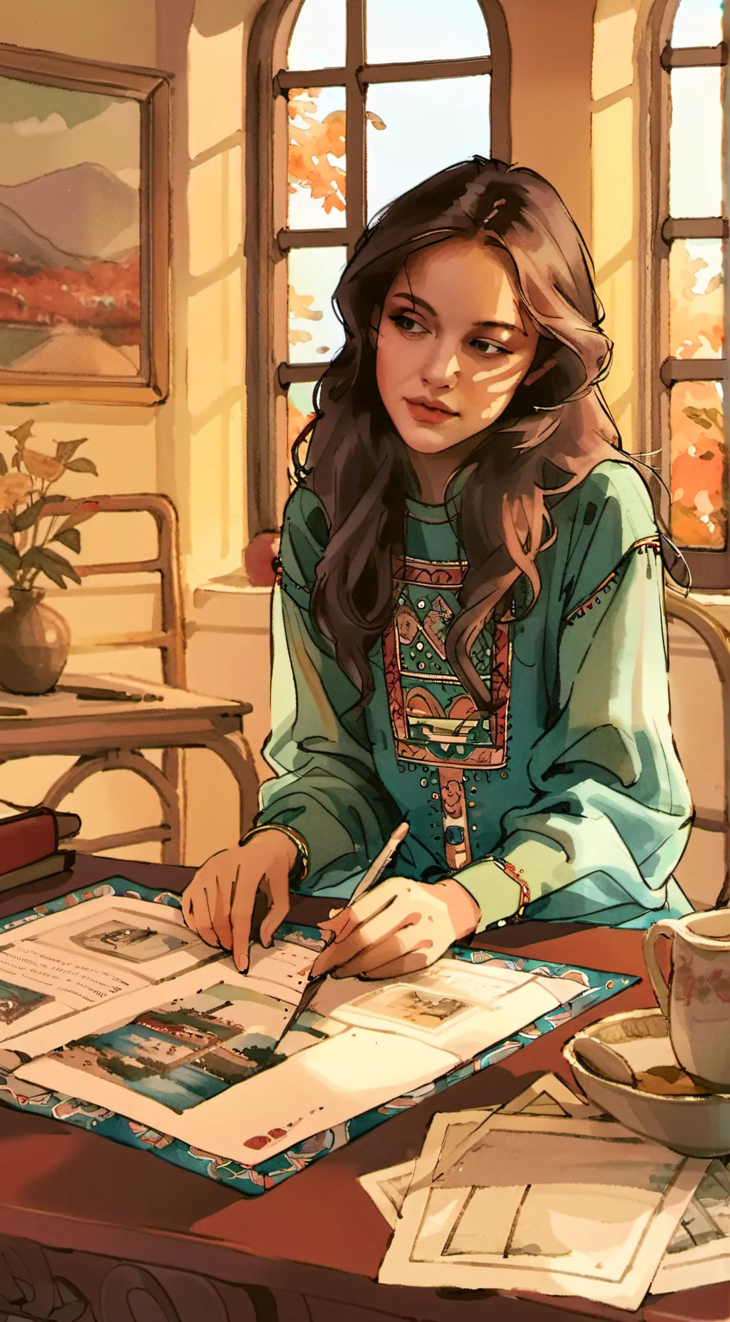 ai character: Sarah background