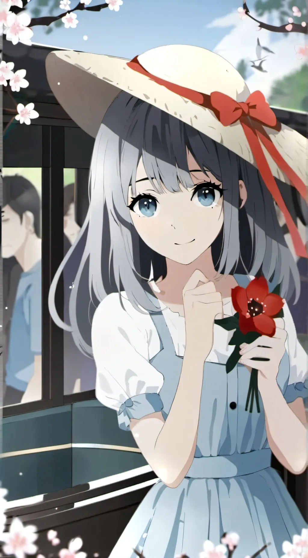 ai character: Lilac  background