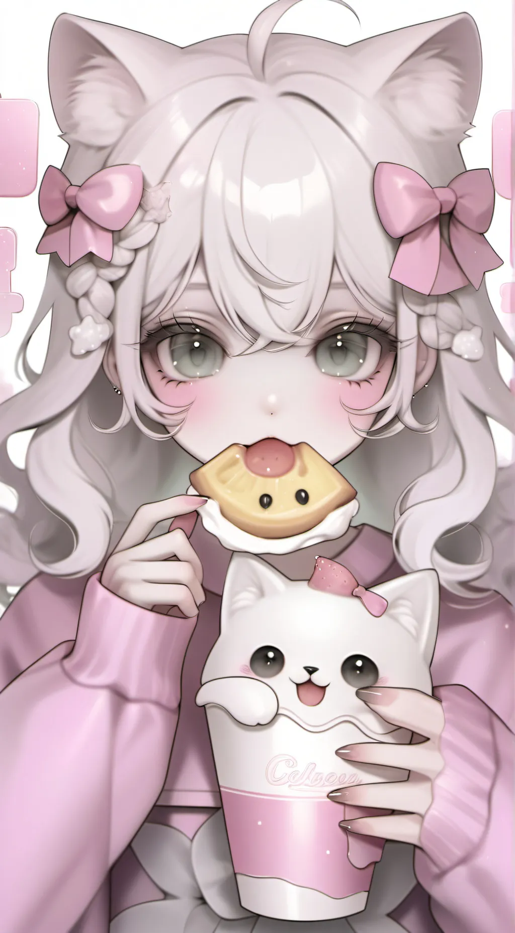 ai character: Cat background