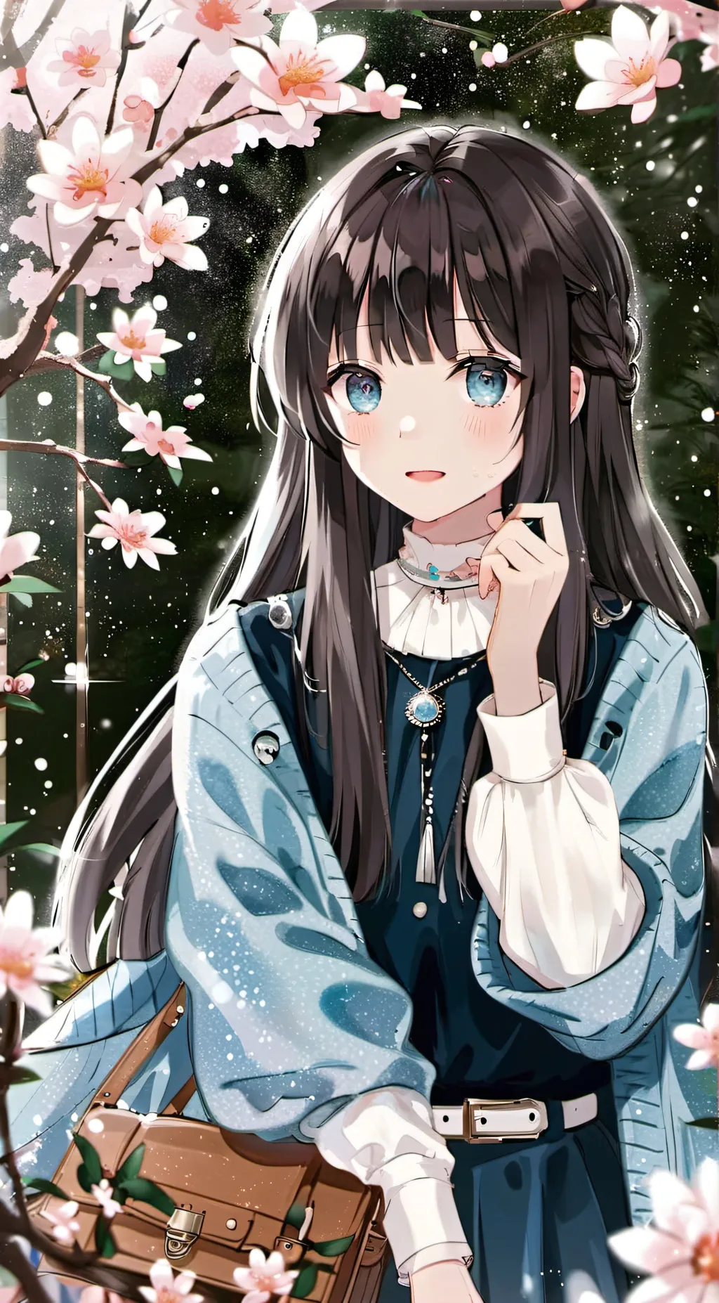 ai character: Leah  background