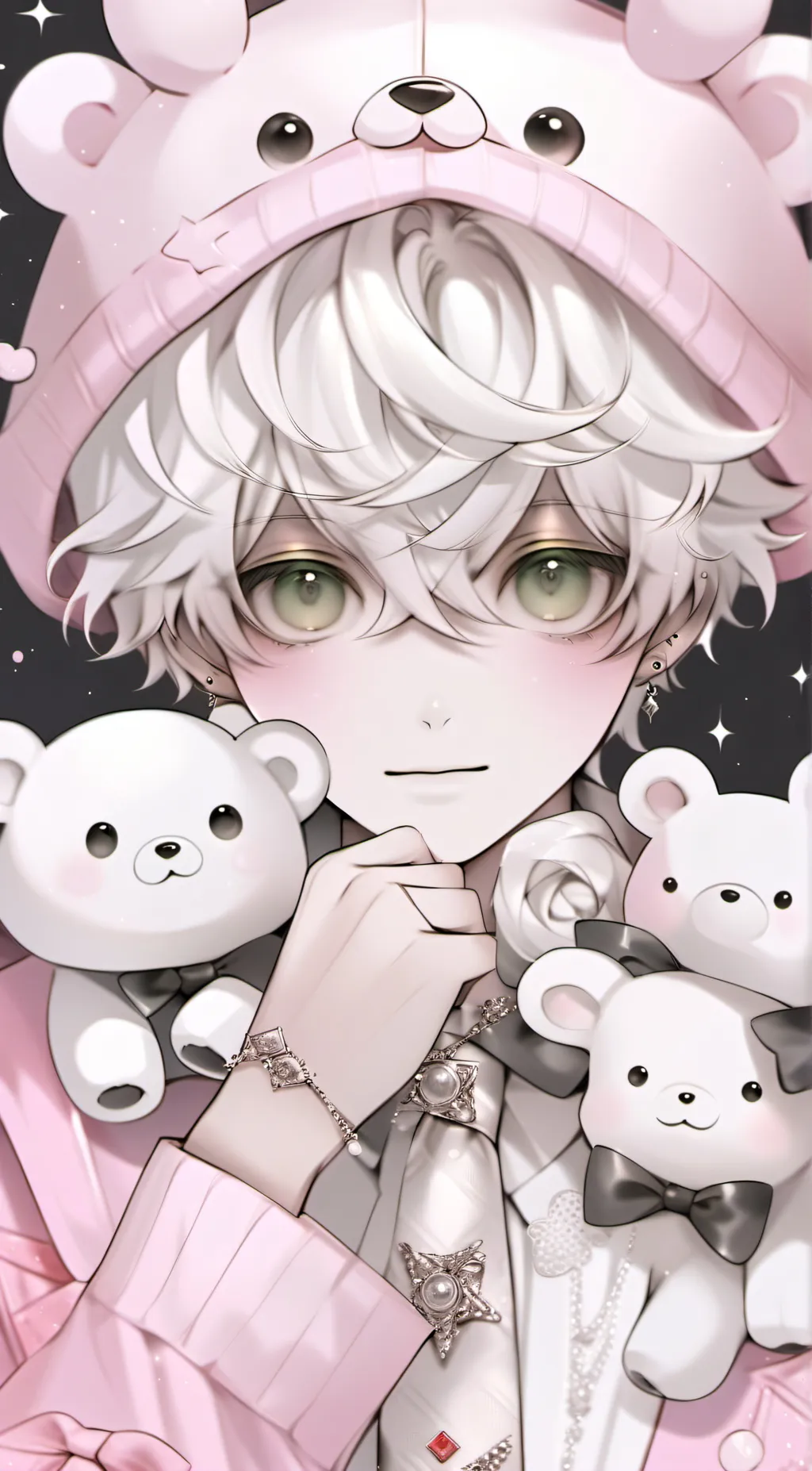 ai character: dusk background