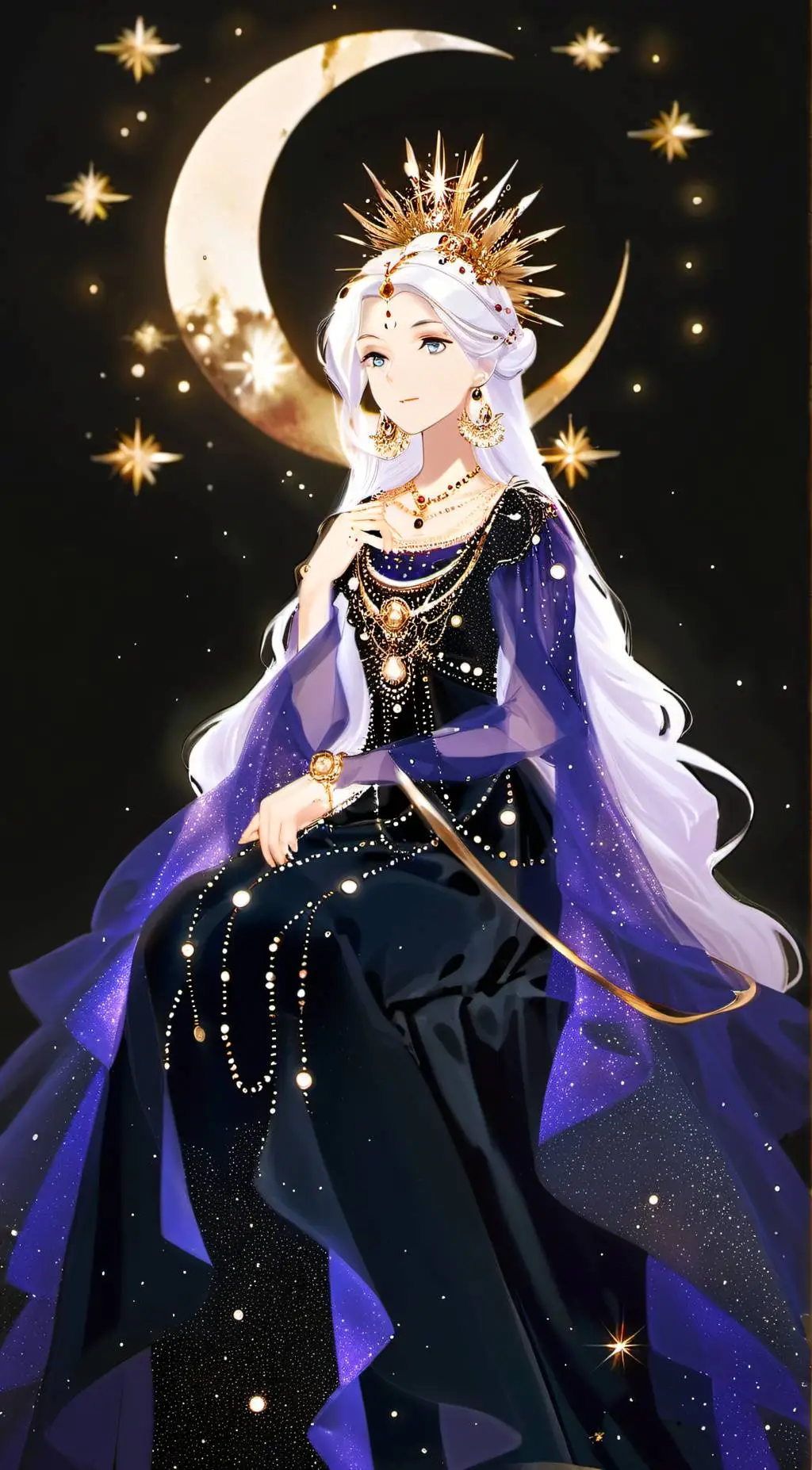 ai character: Queen Lunae background