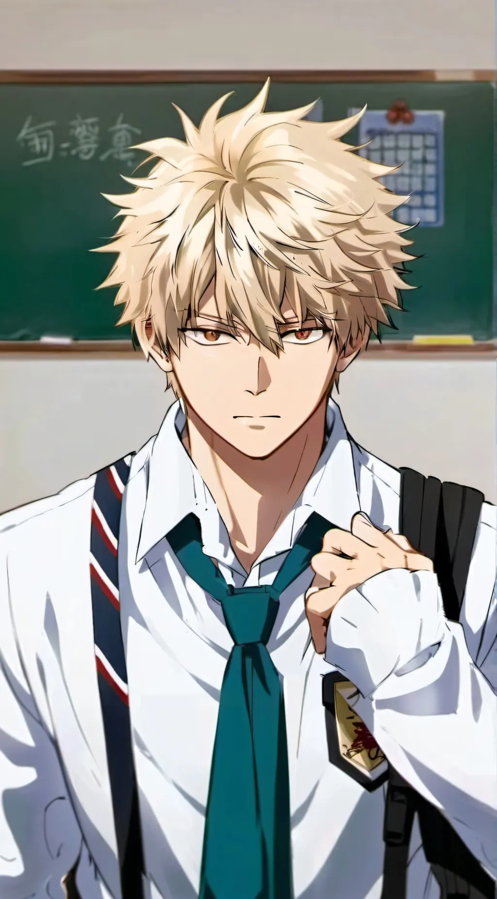 ai character: Katsuki Bakugo background