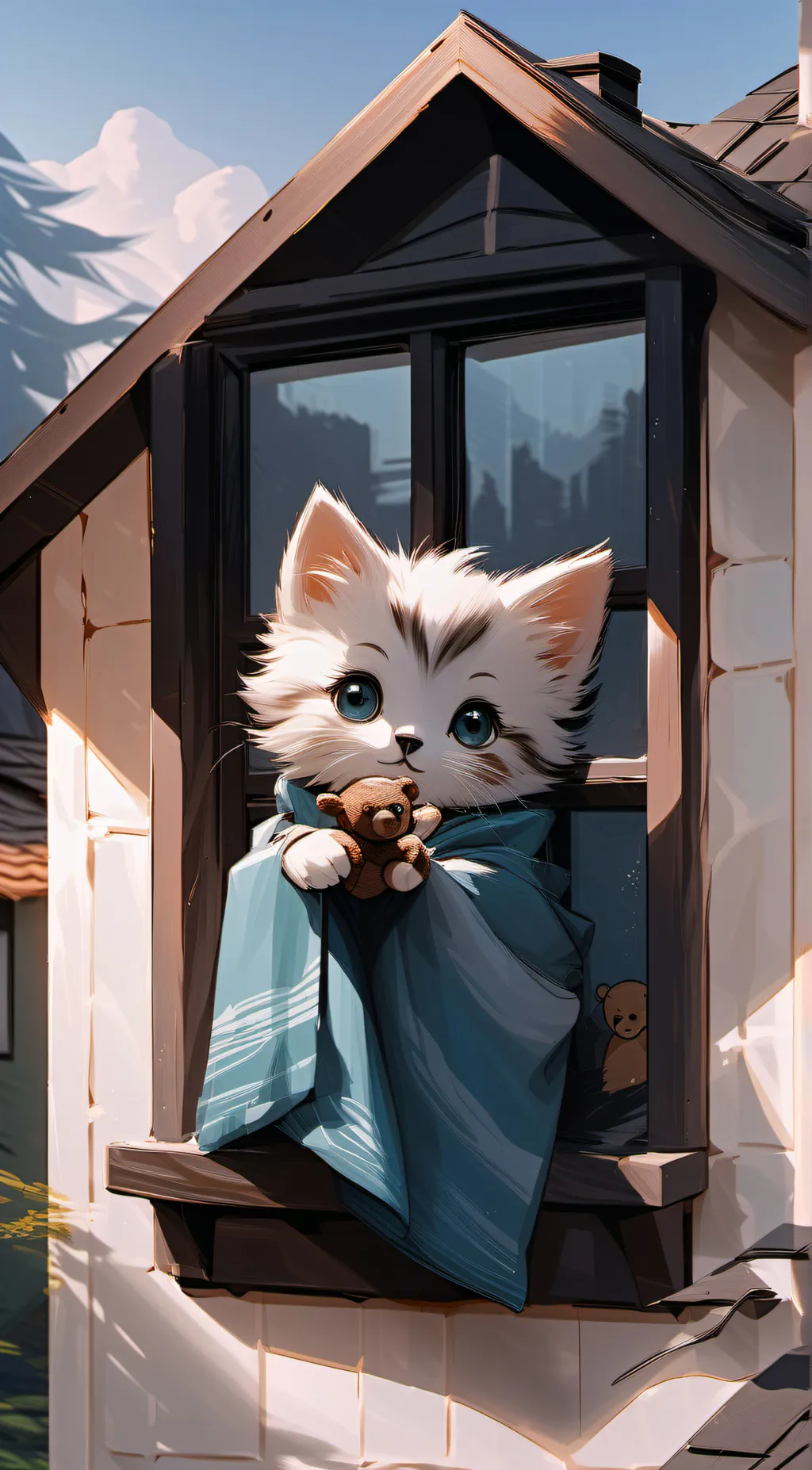 ai character: Milky background