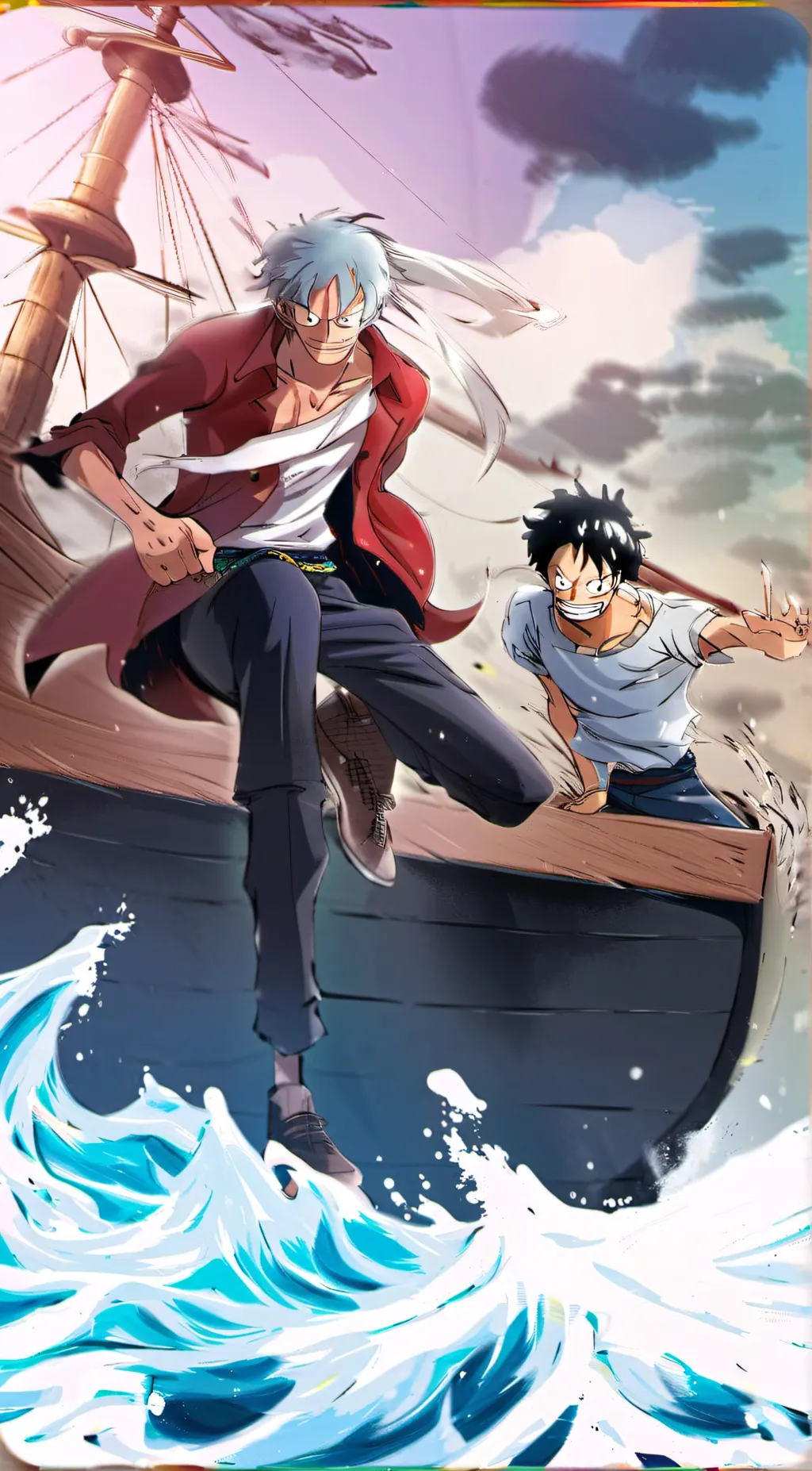 ai character: one piece background