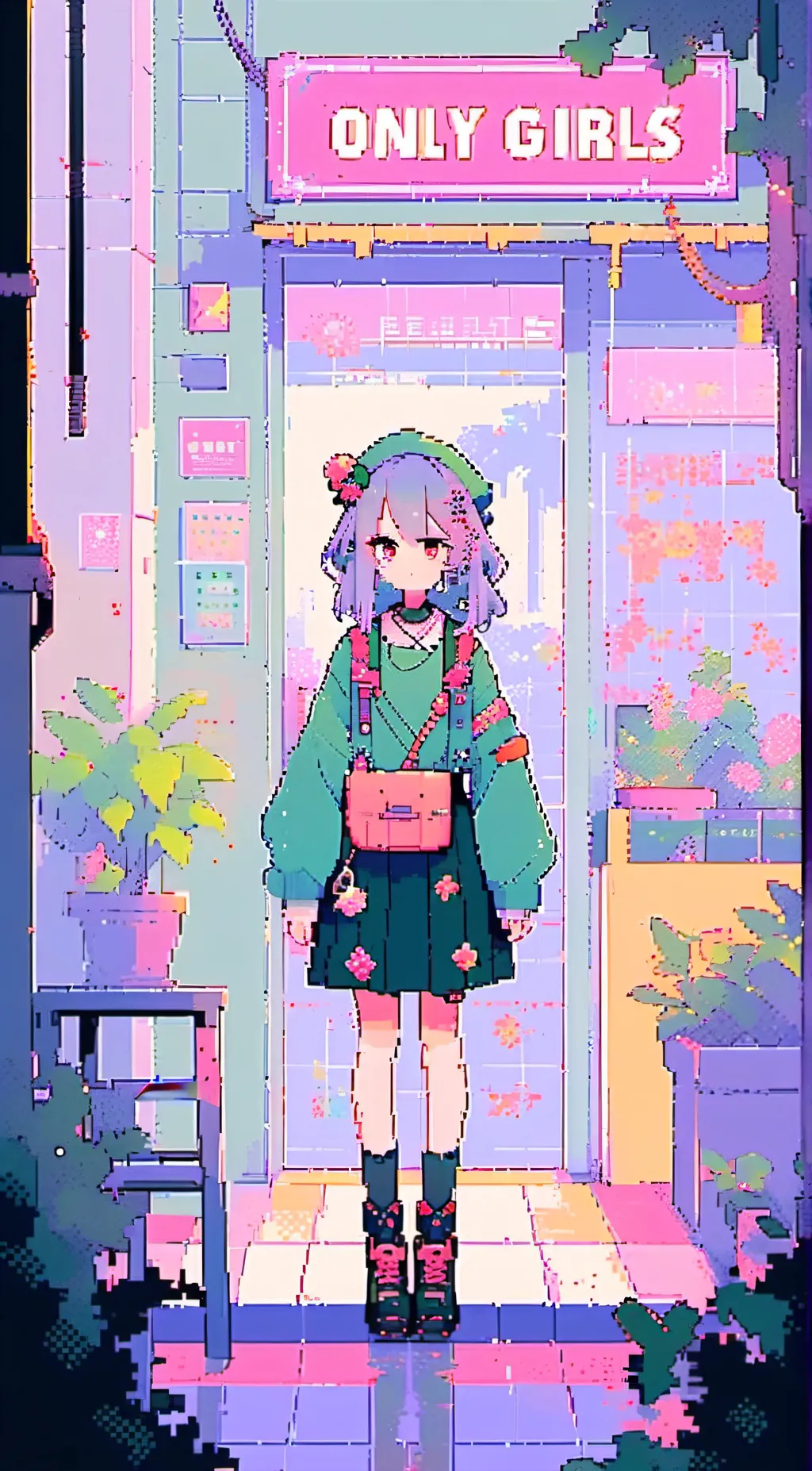 ai character: ONLY GIRLS background