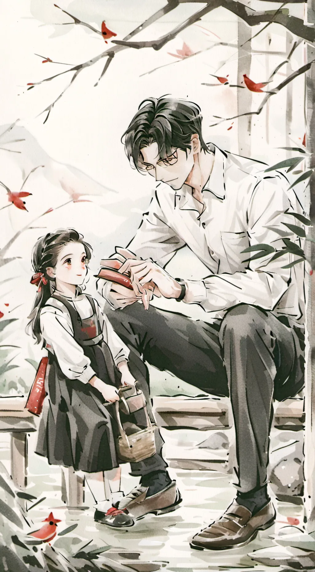 ai character: dad  background