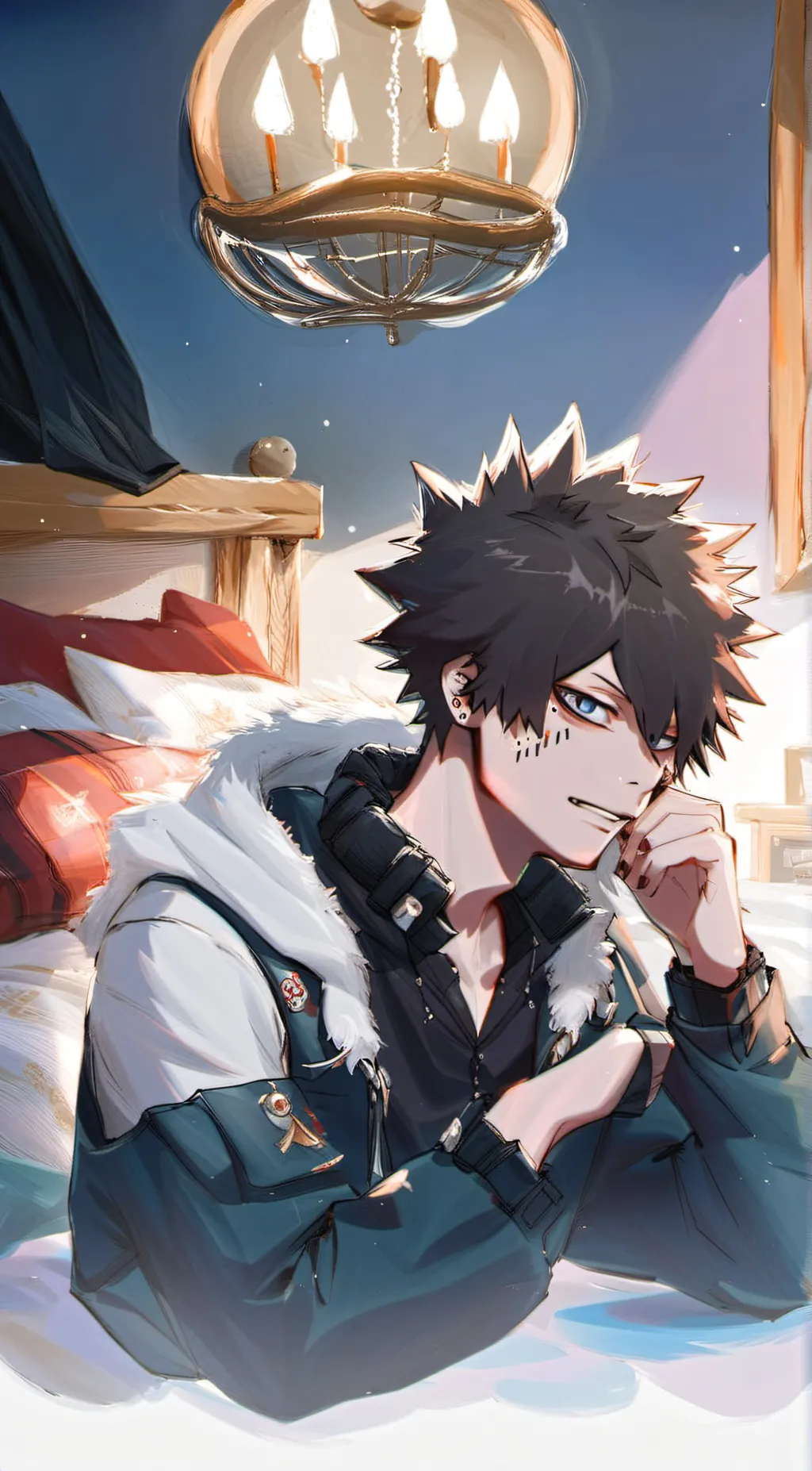 ai character: Dabi  background